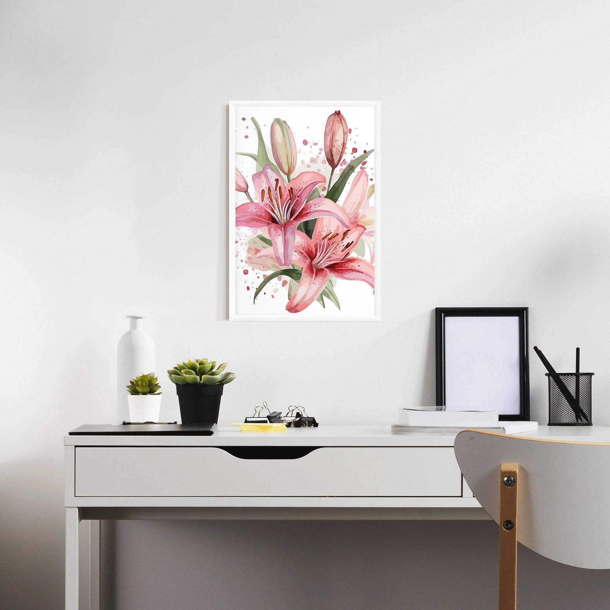 Beautiful Pink Lily mockup 7