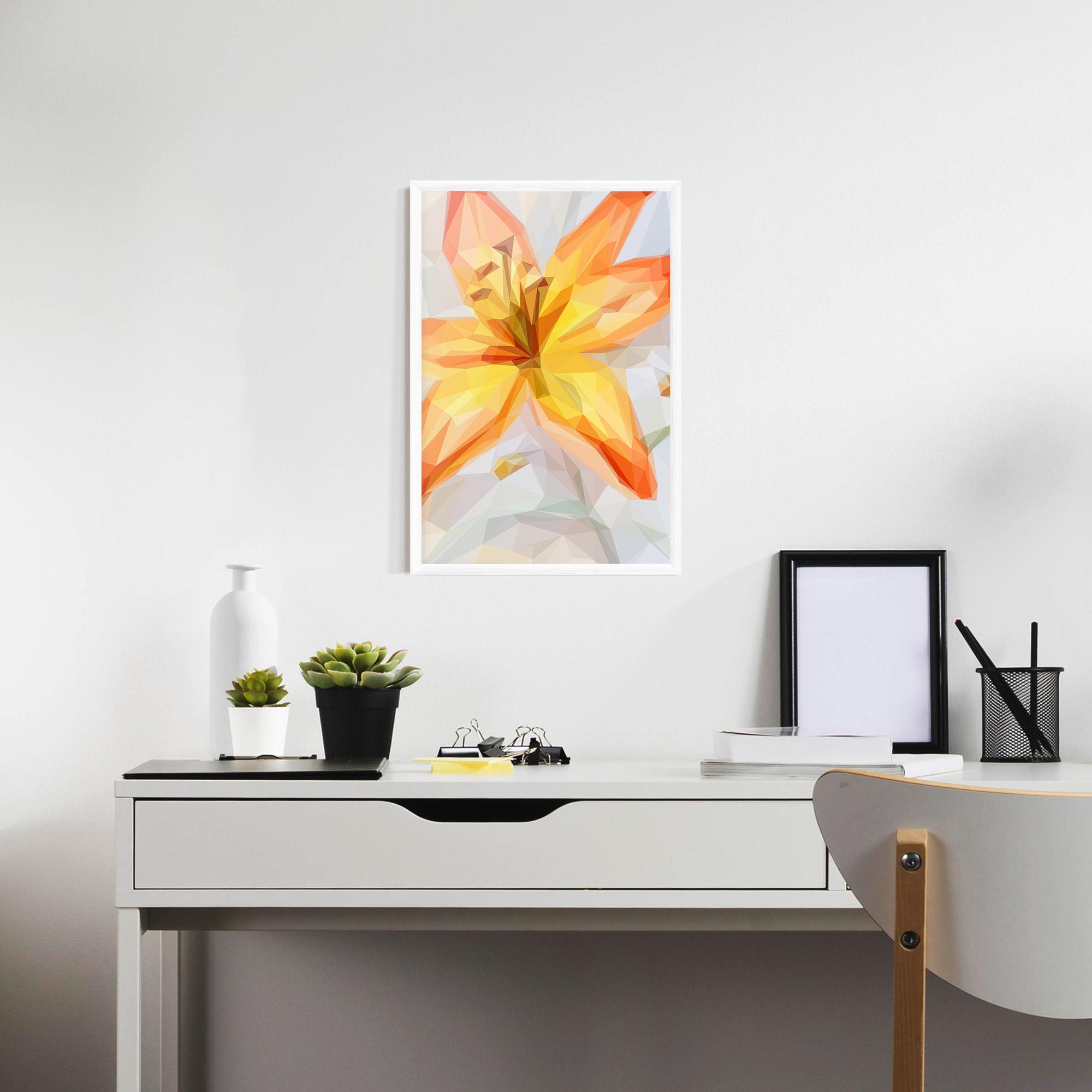Keretezett Poszter Yellow Orange Lily mockup 7