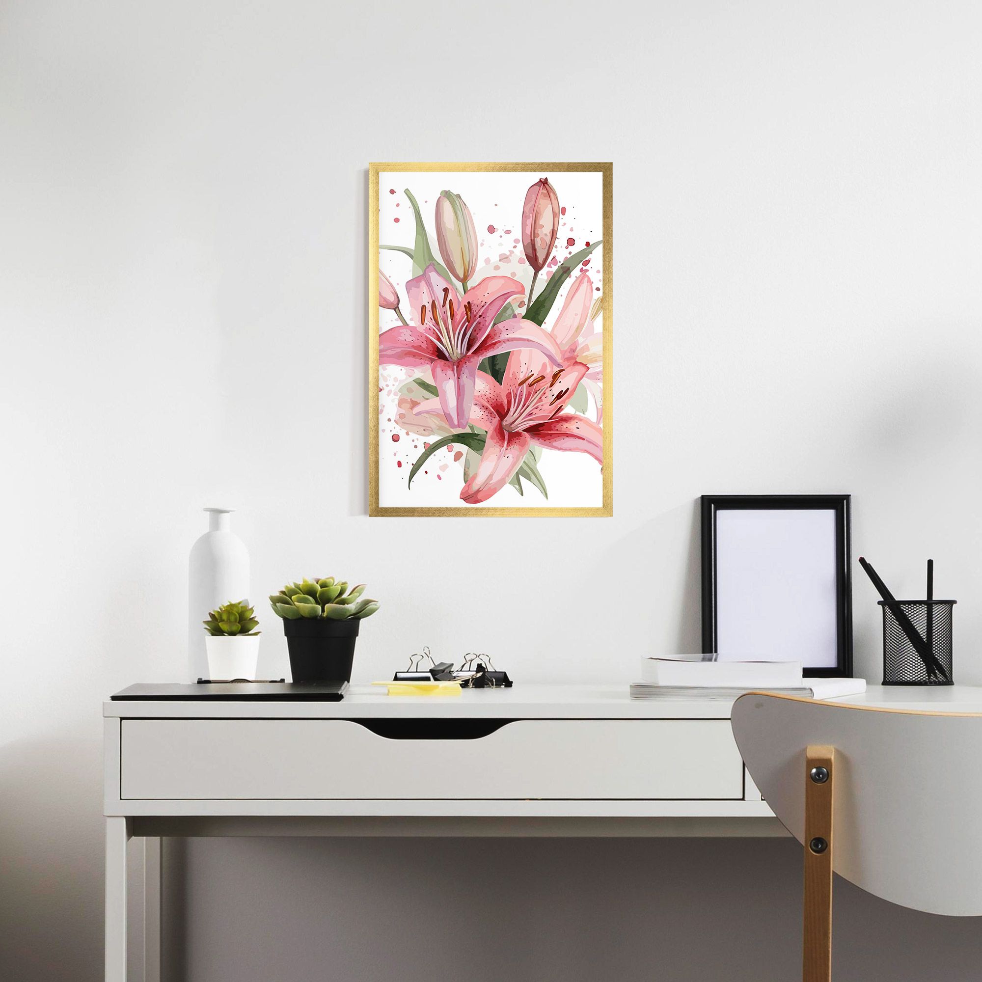 Beautiful Pink Lily mockup 7