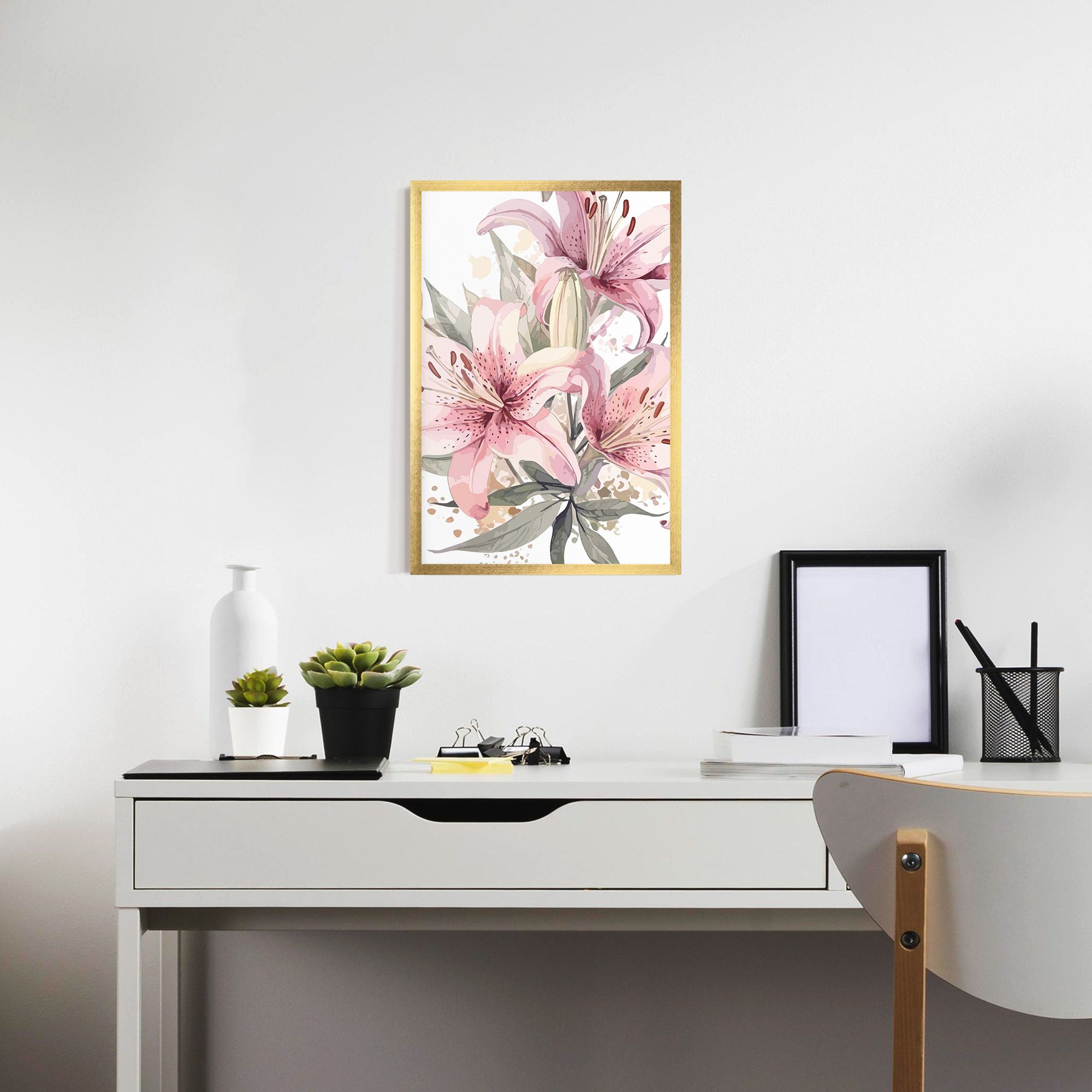 Light Pink Lily Art mockup 7
