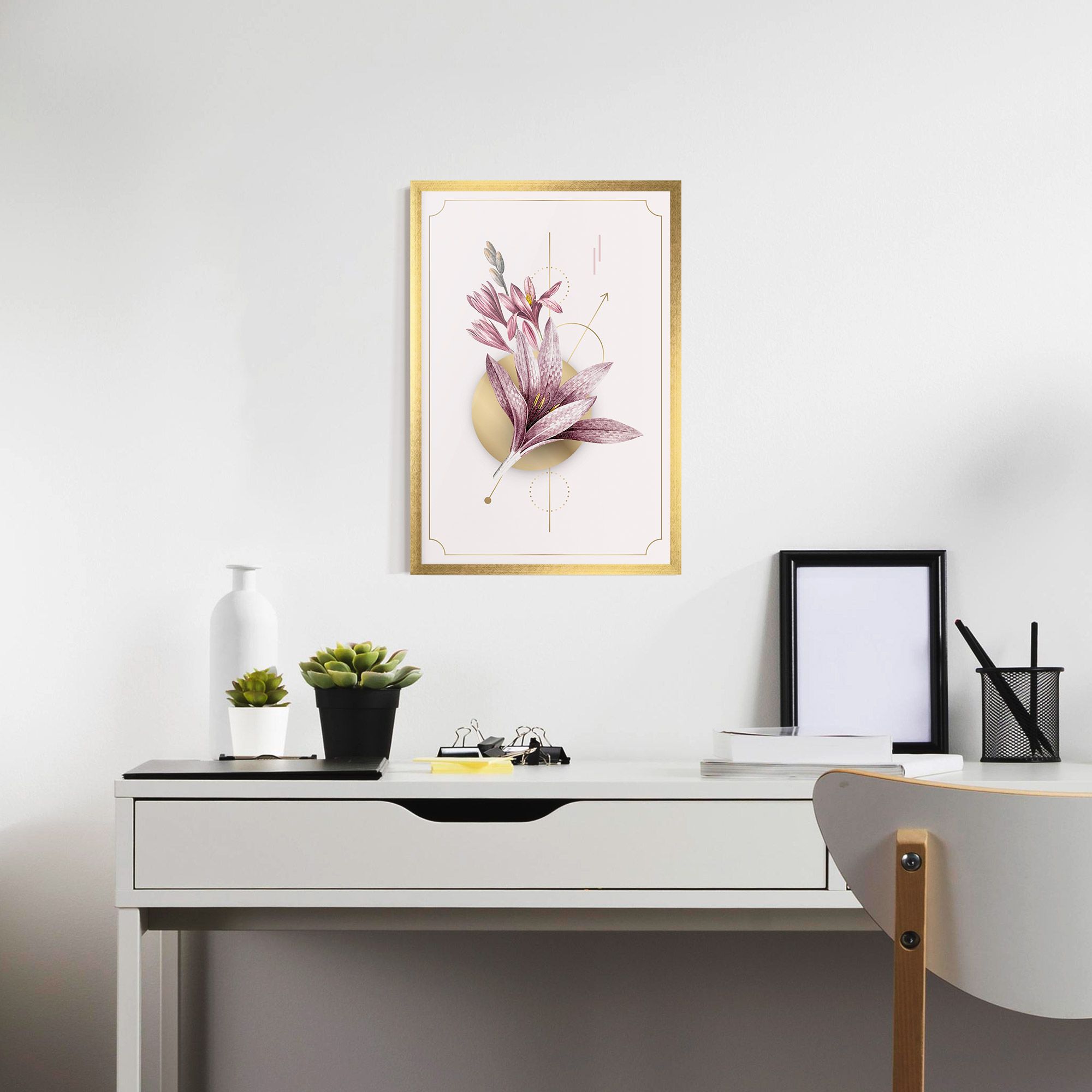 Purple Gold Lily mockup 7