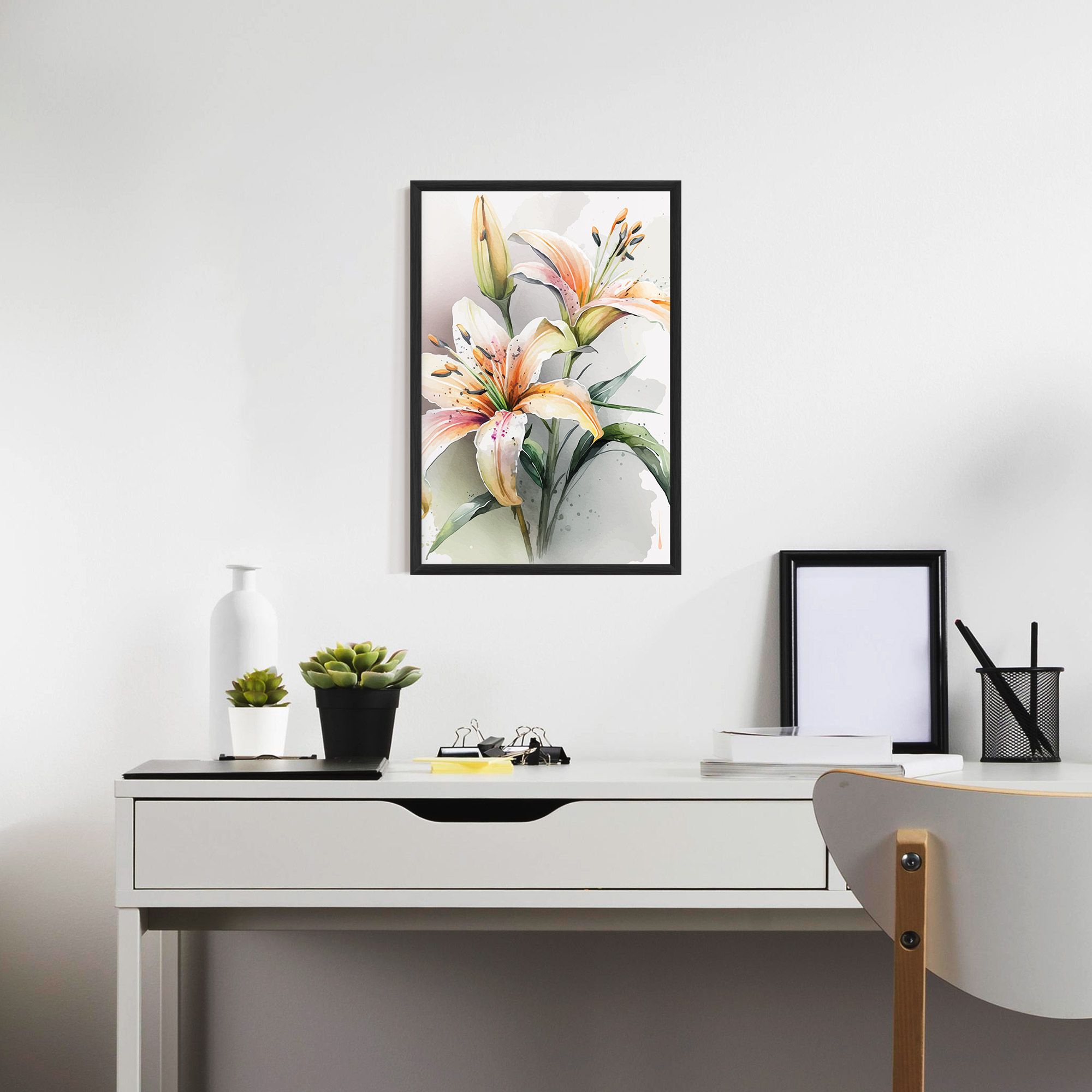 White Orange Lily mockup 7