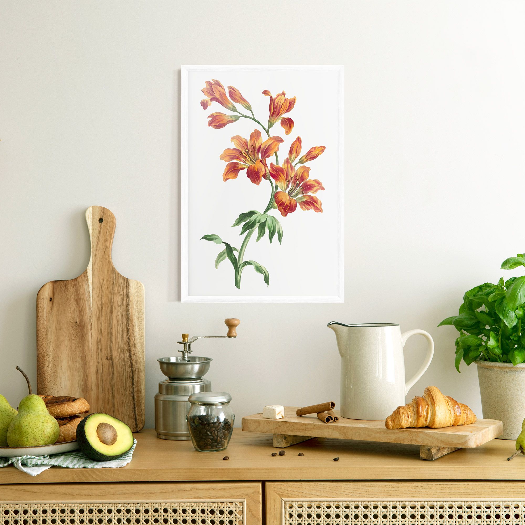 Orange Painted Lily mockup 8