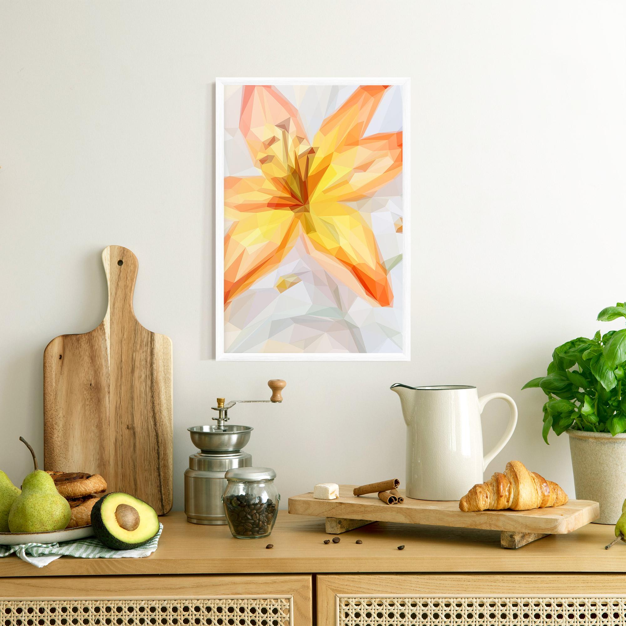 Keretezett Poszter Yellow Orange Lily mockup 8