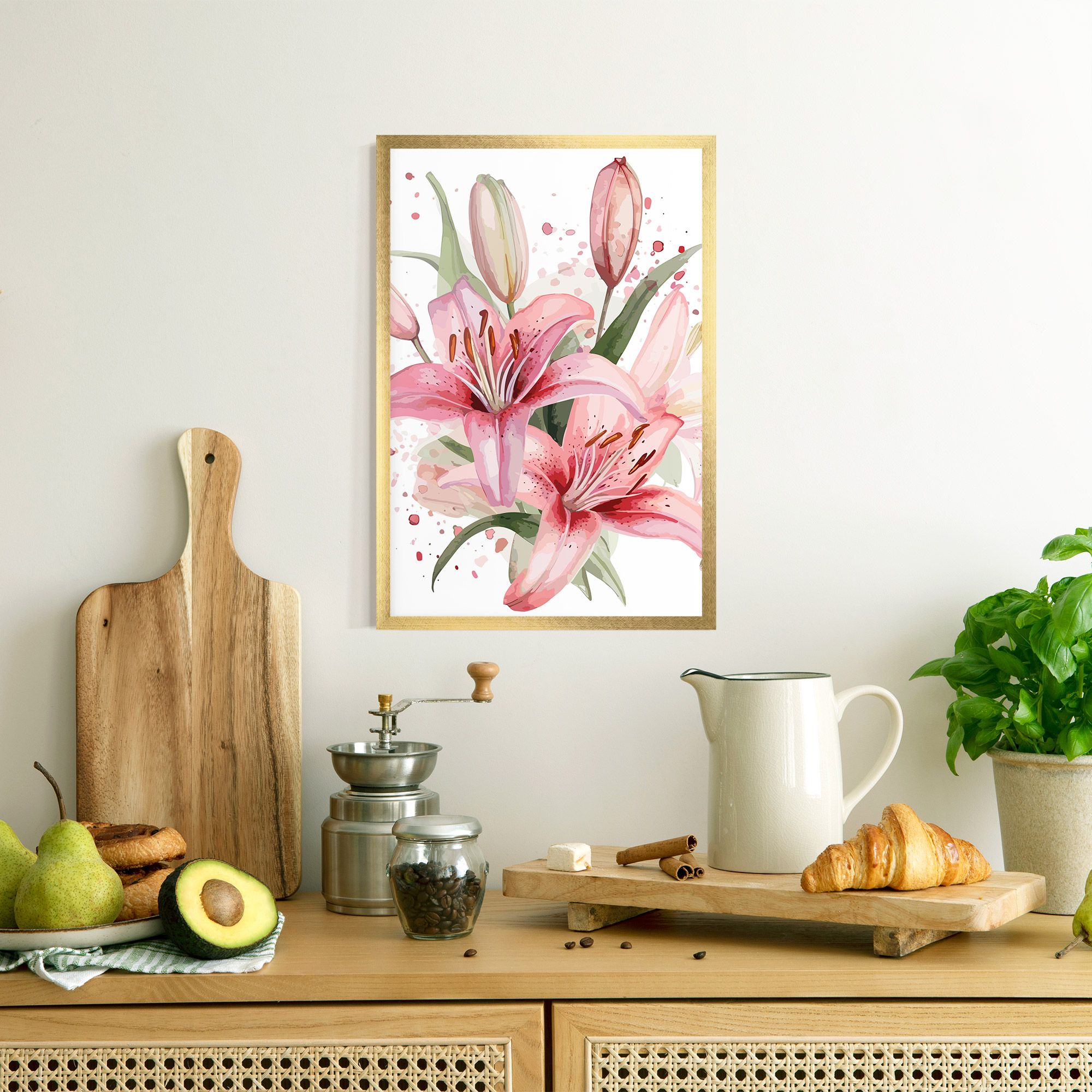 Beautiful Pink Lily mockup 8