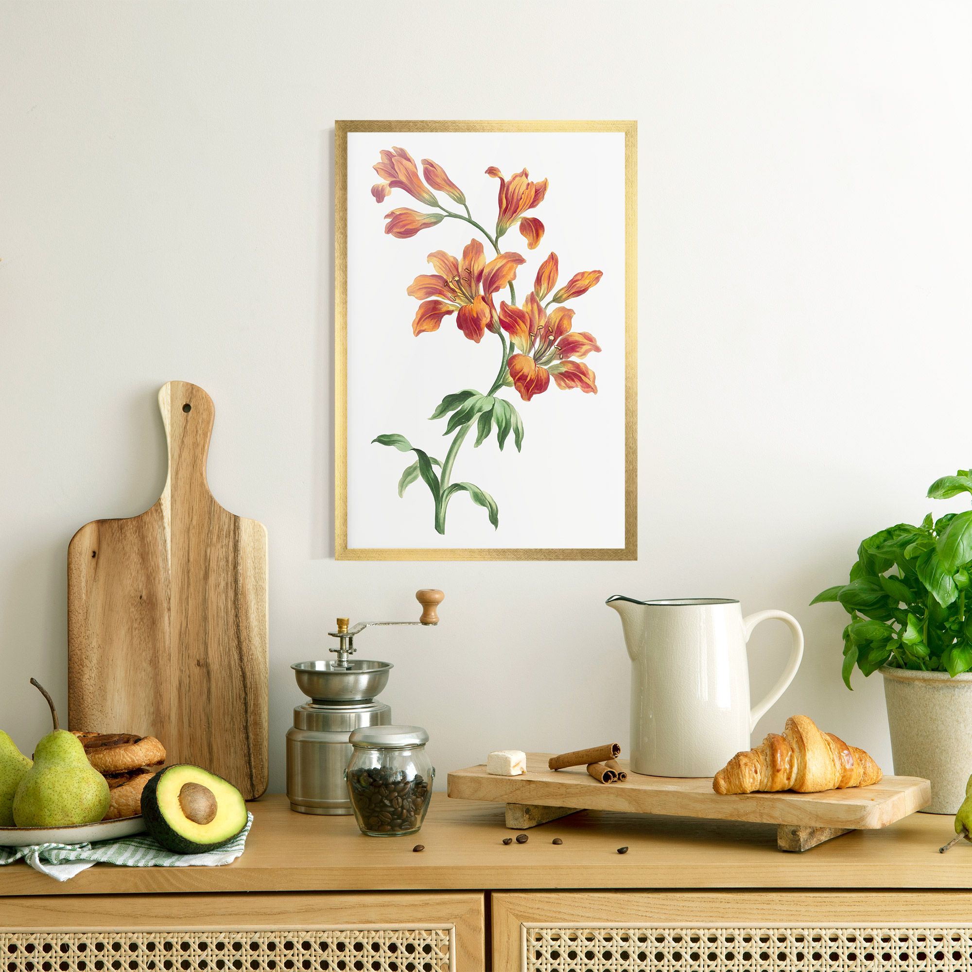 Orange Painted Lily mockup 8