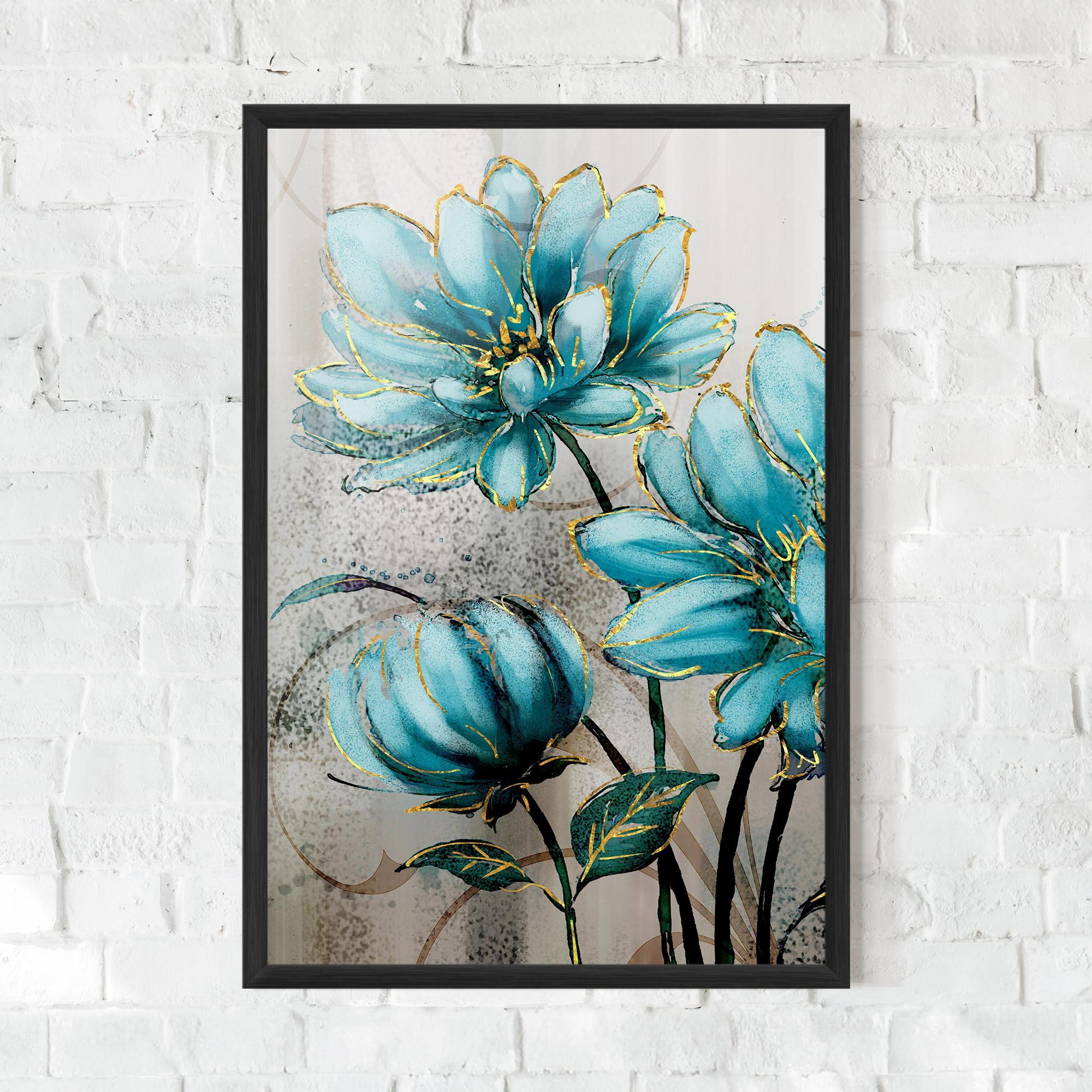 Keretezett Poszter Bujori Albastri mockup 0