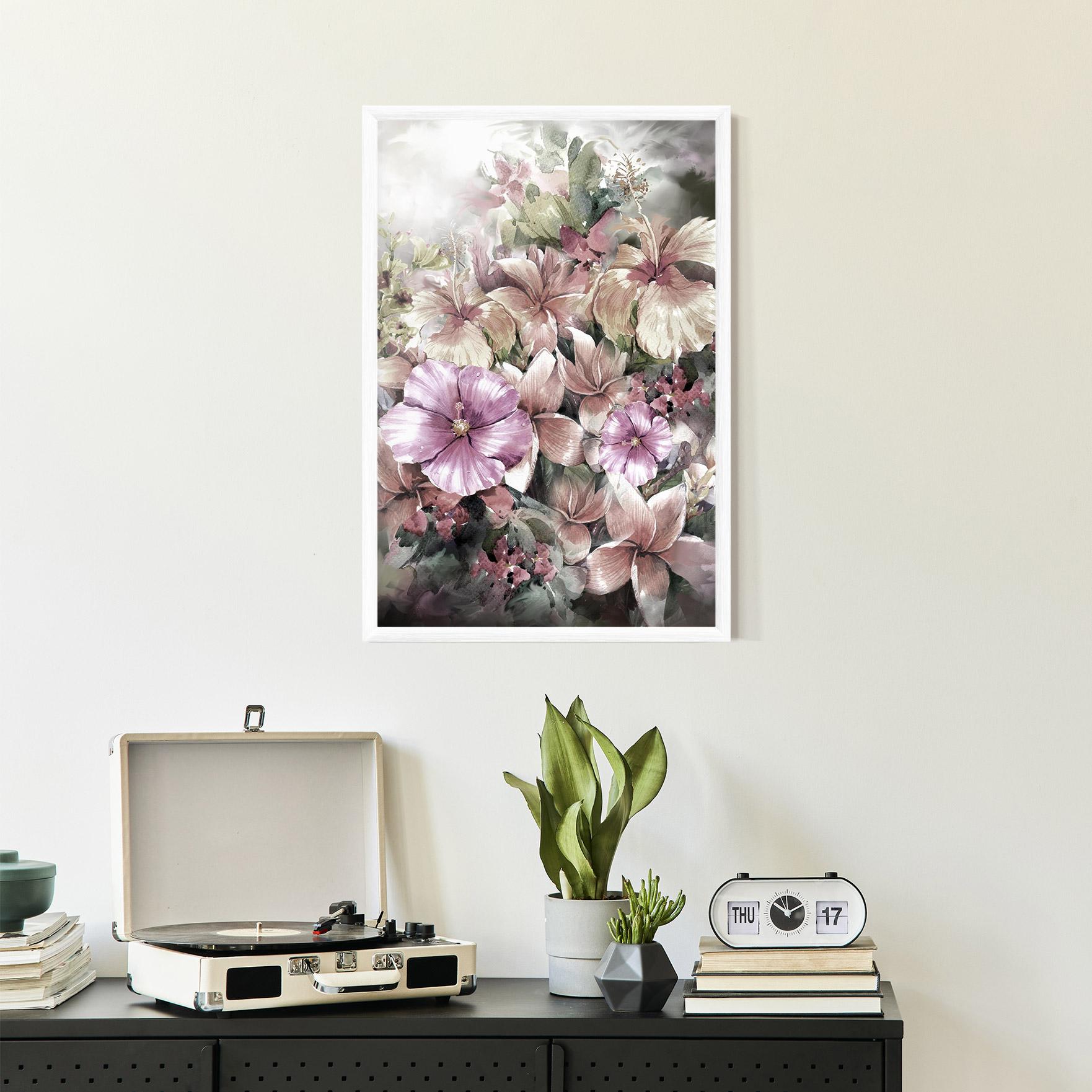 Keretezett Poszter Contrastul De Flori mockup 2