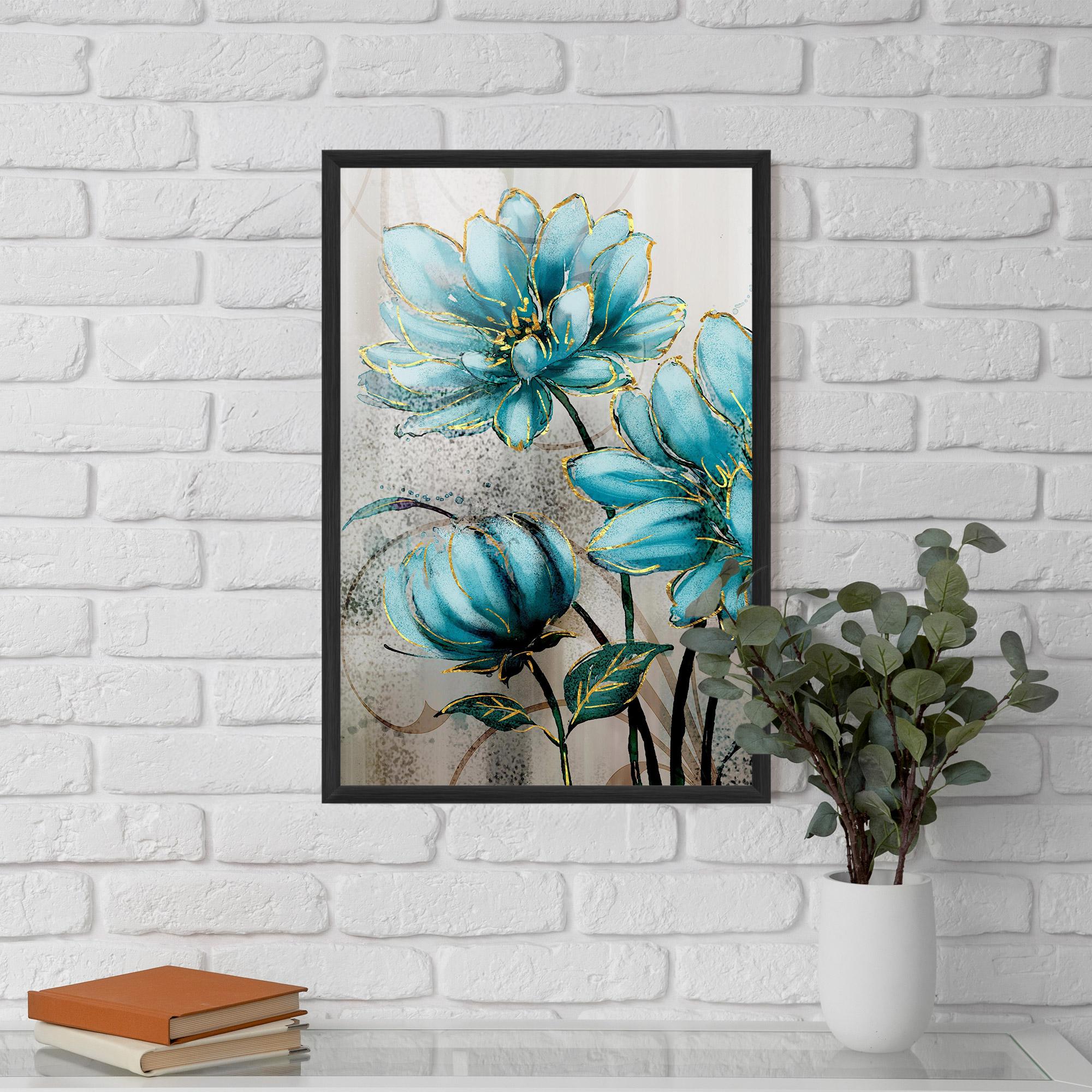 Keretezett Poszter Bujori Albastri mockup 5