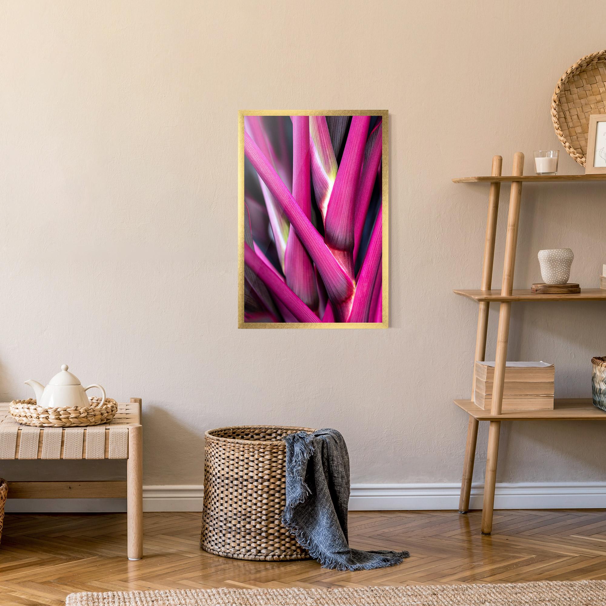 Keretezett Poszter Purple Exotic Plant mockup 9