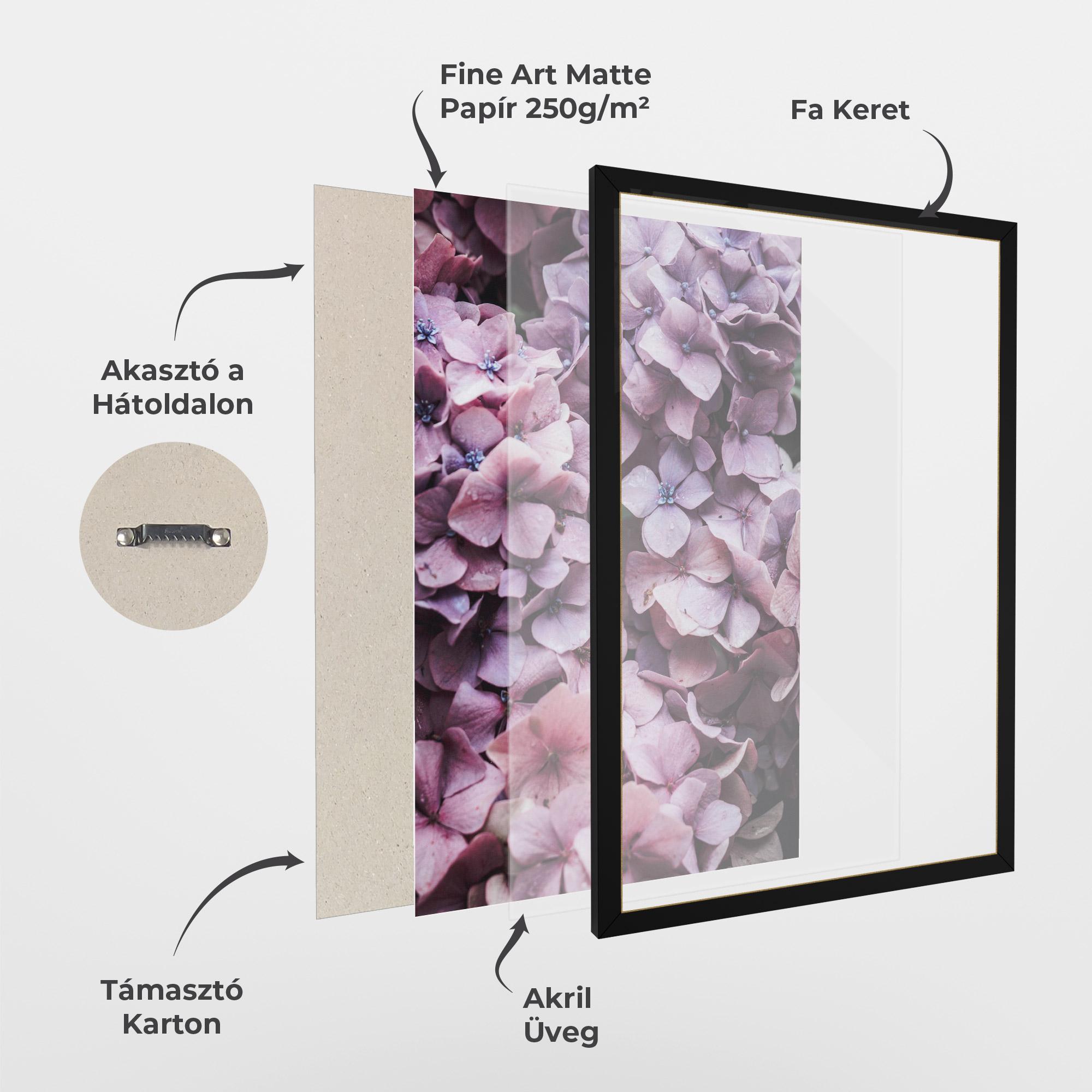 Keretezett Poszter Lilac Tree mockup 1
