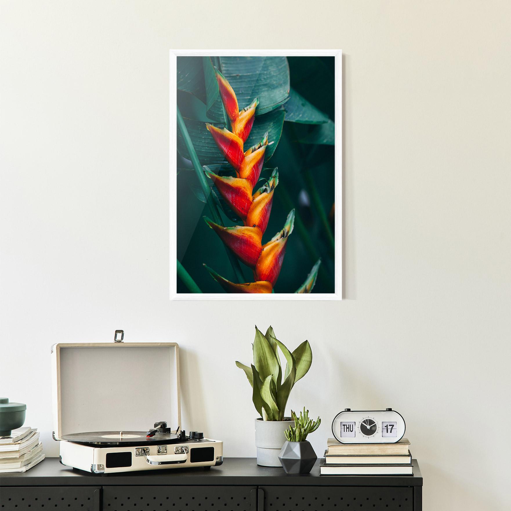 Keretezett Poszter Red Orange Exotic mockup 2