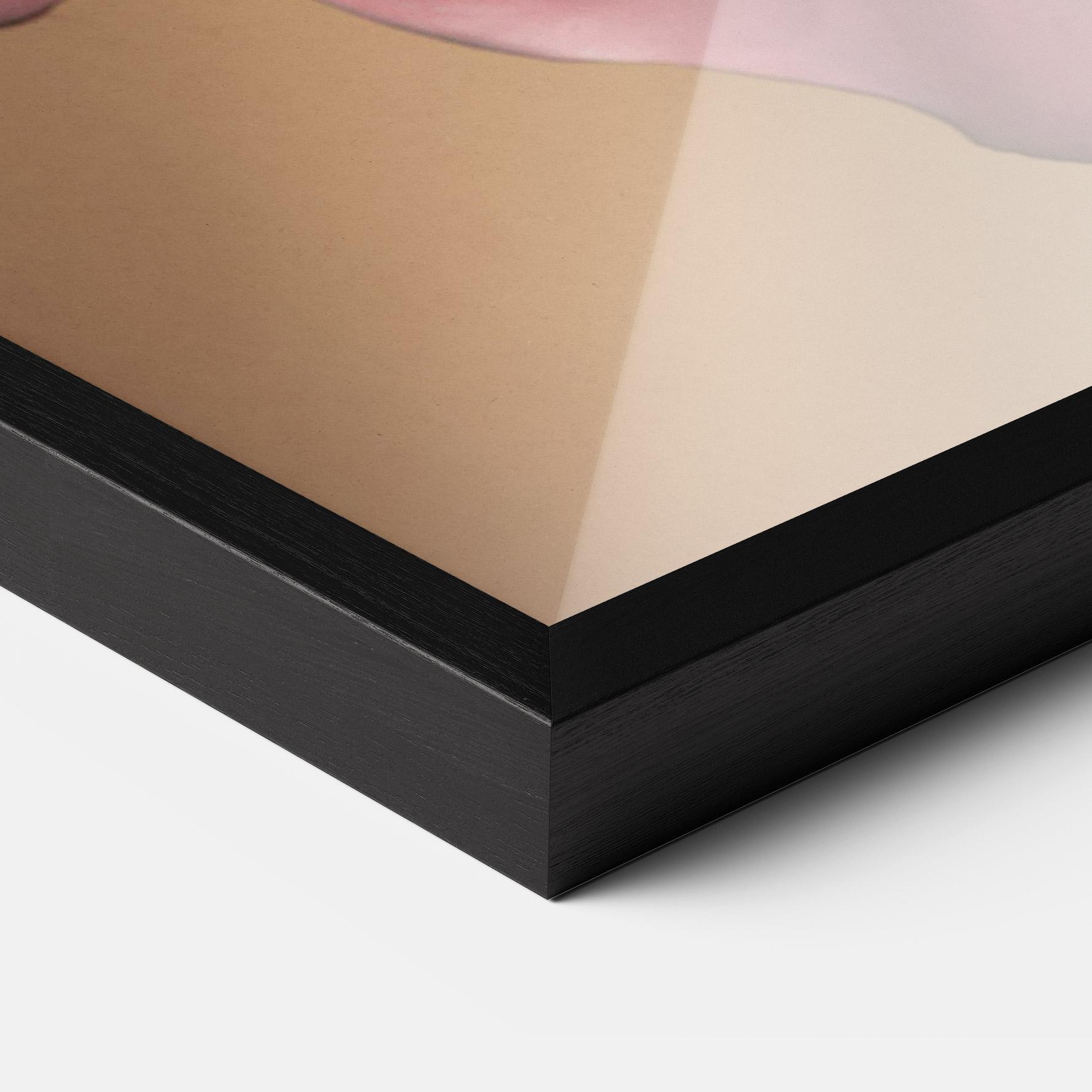 Keretezett Poszter Exotic Pink Leaf mockup 3