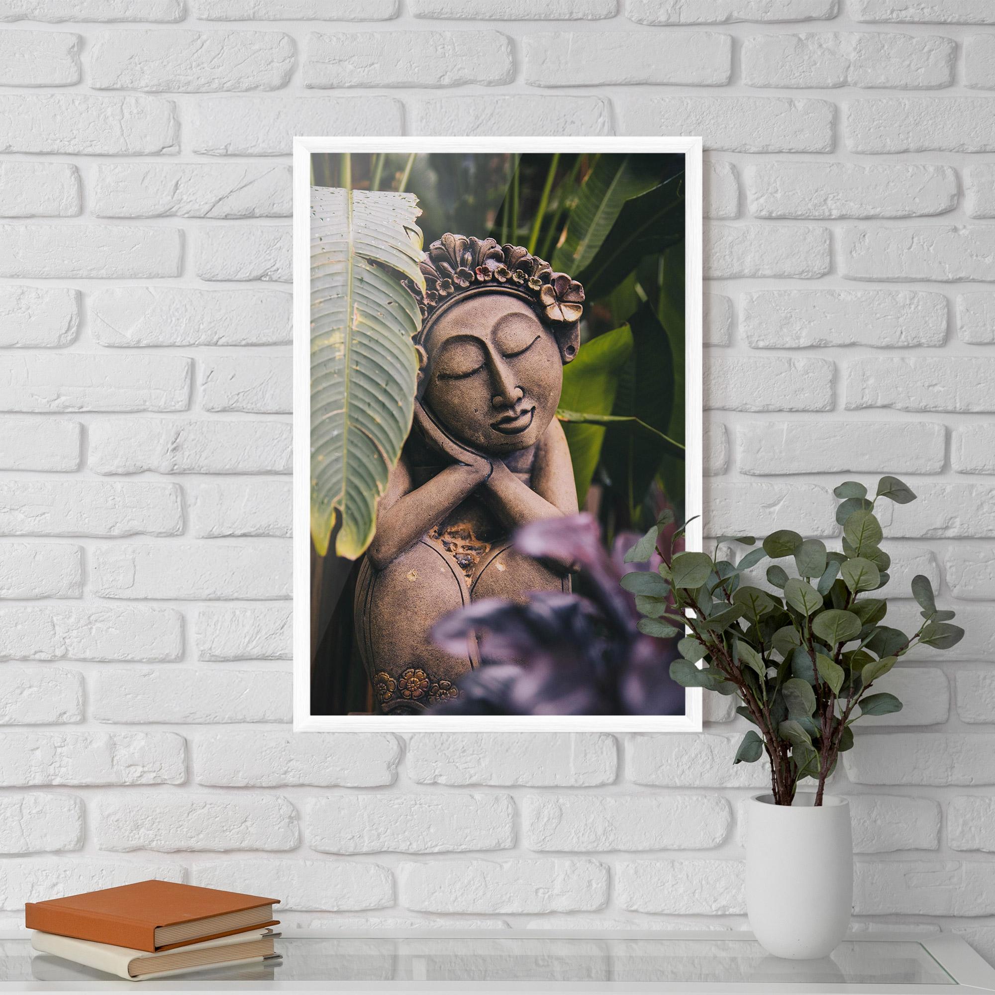 Keretezett Poszter Exotic Statue mockup 5