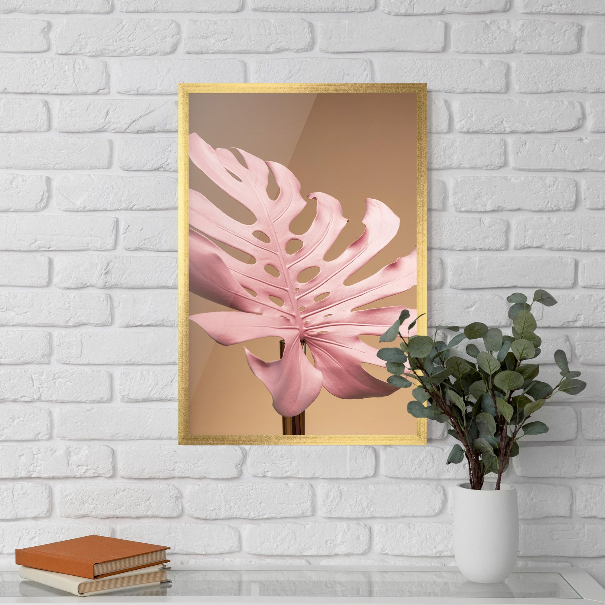 Exotic Pink Leaf mockup 5