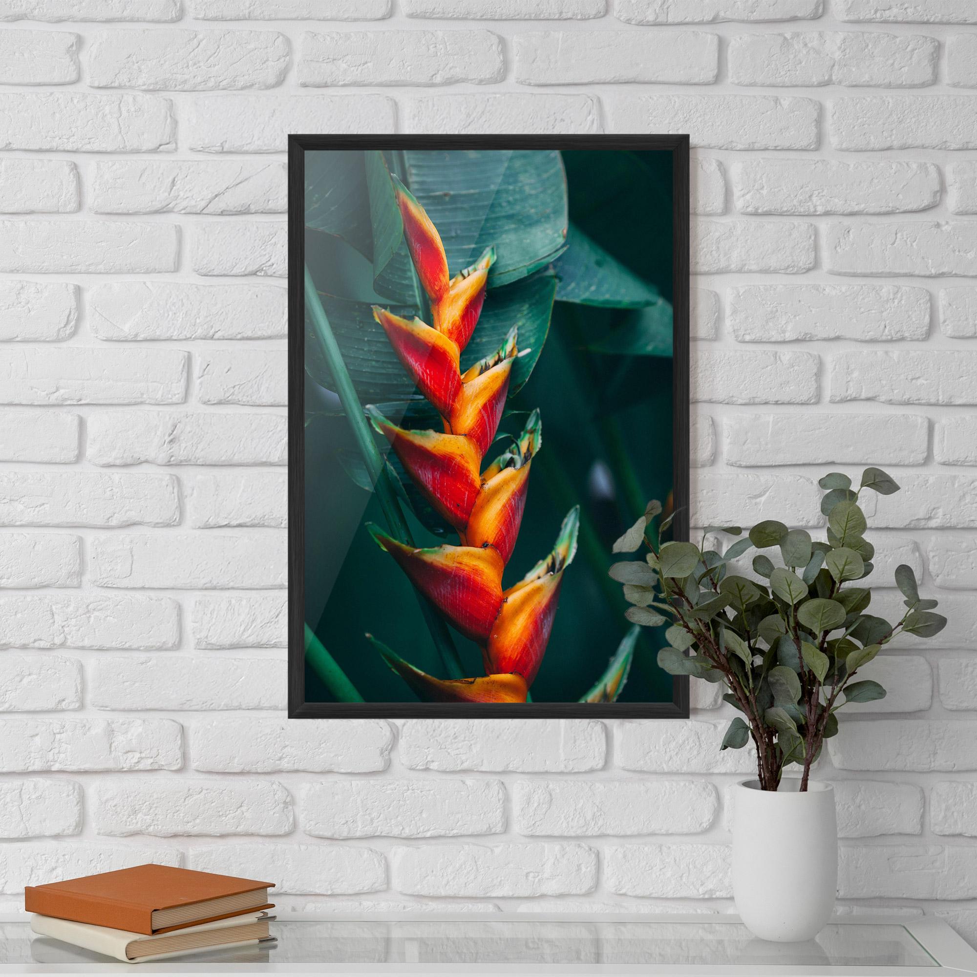 Keretezett Poszter Red Orange Exotic mockup 5