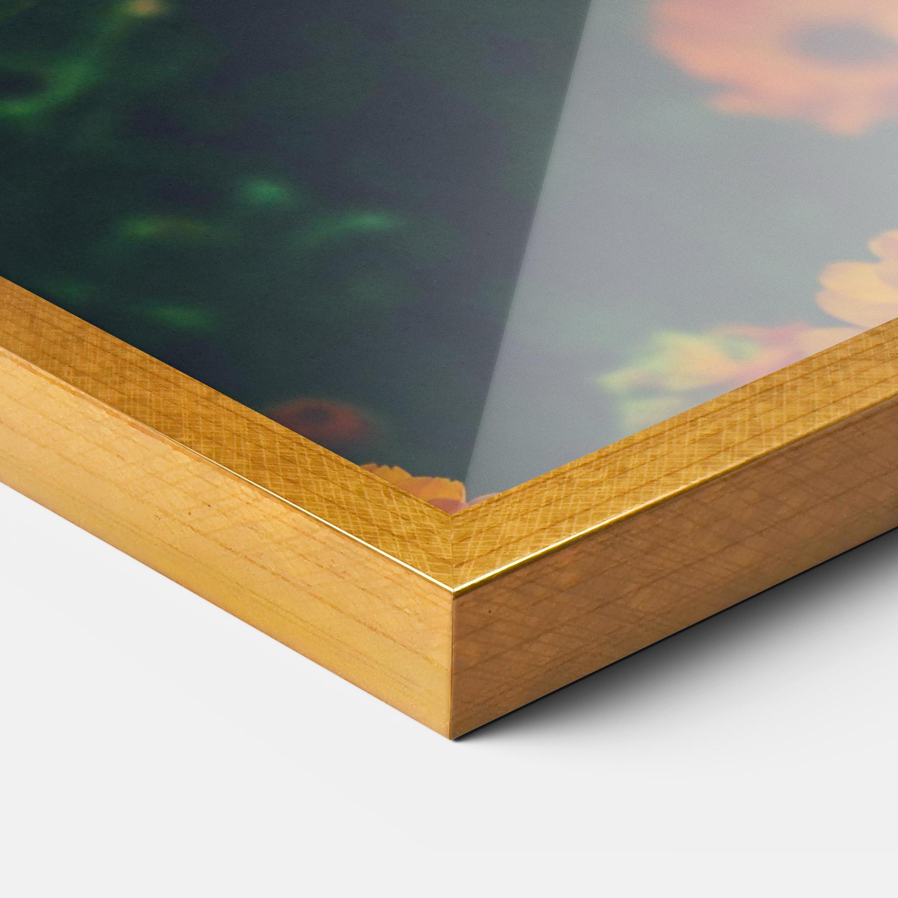 Keretezett Poszter Garden Orange Flowers mockup 3