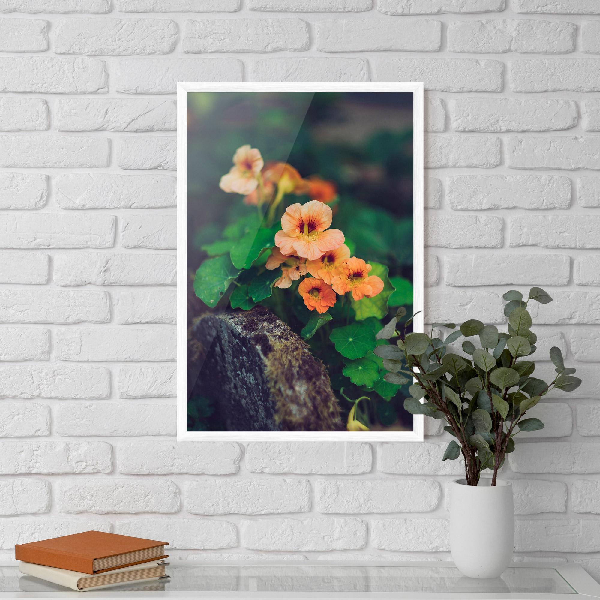 Keretezett Poszter Small Pink Flowers mockup 5