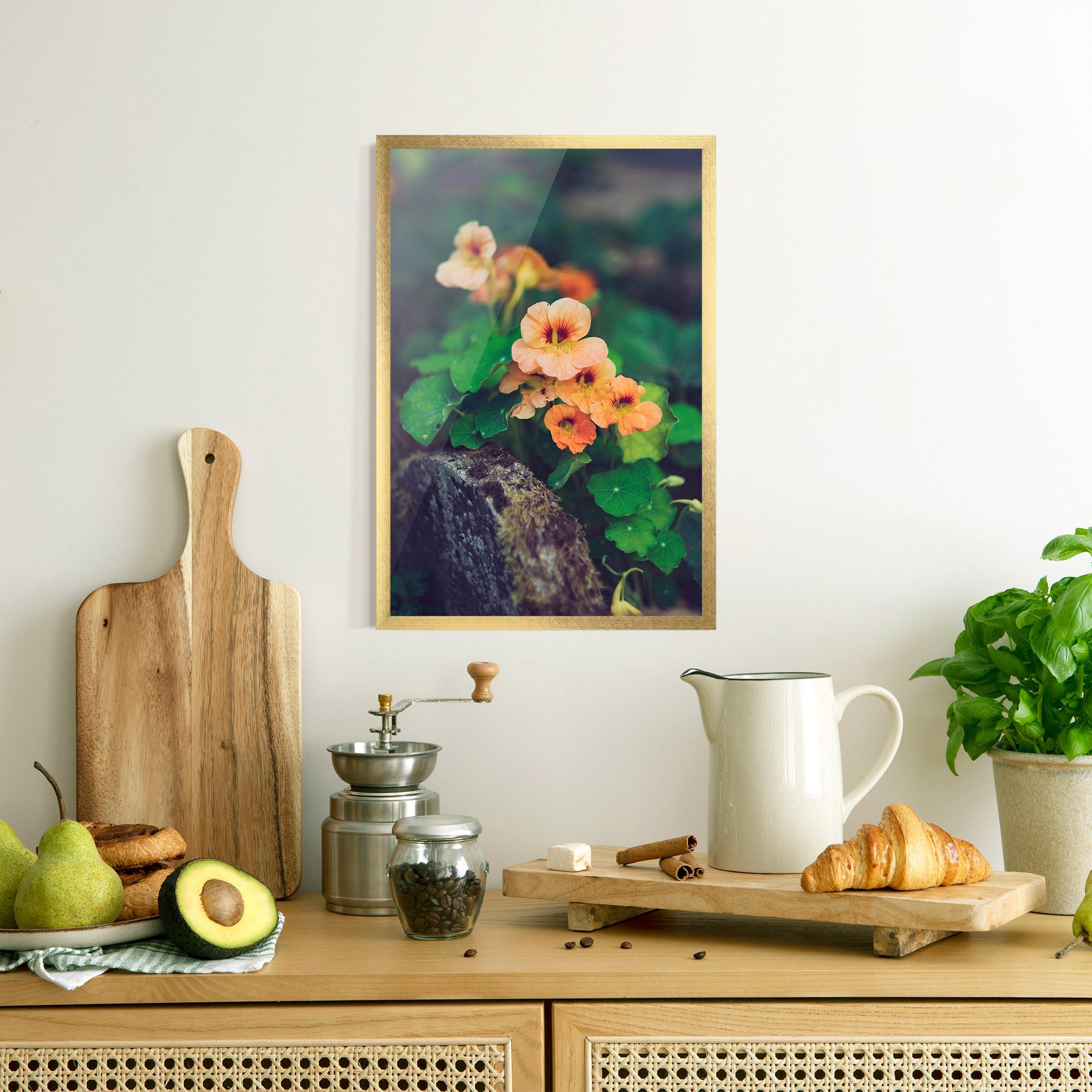 Keretezett Poszter Small Pink Flowers mockup 8