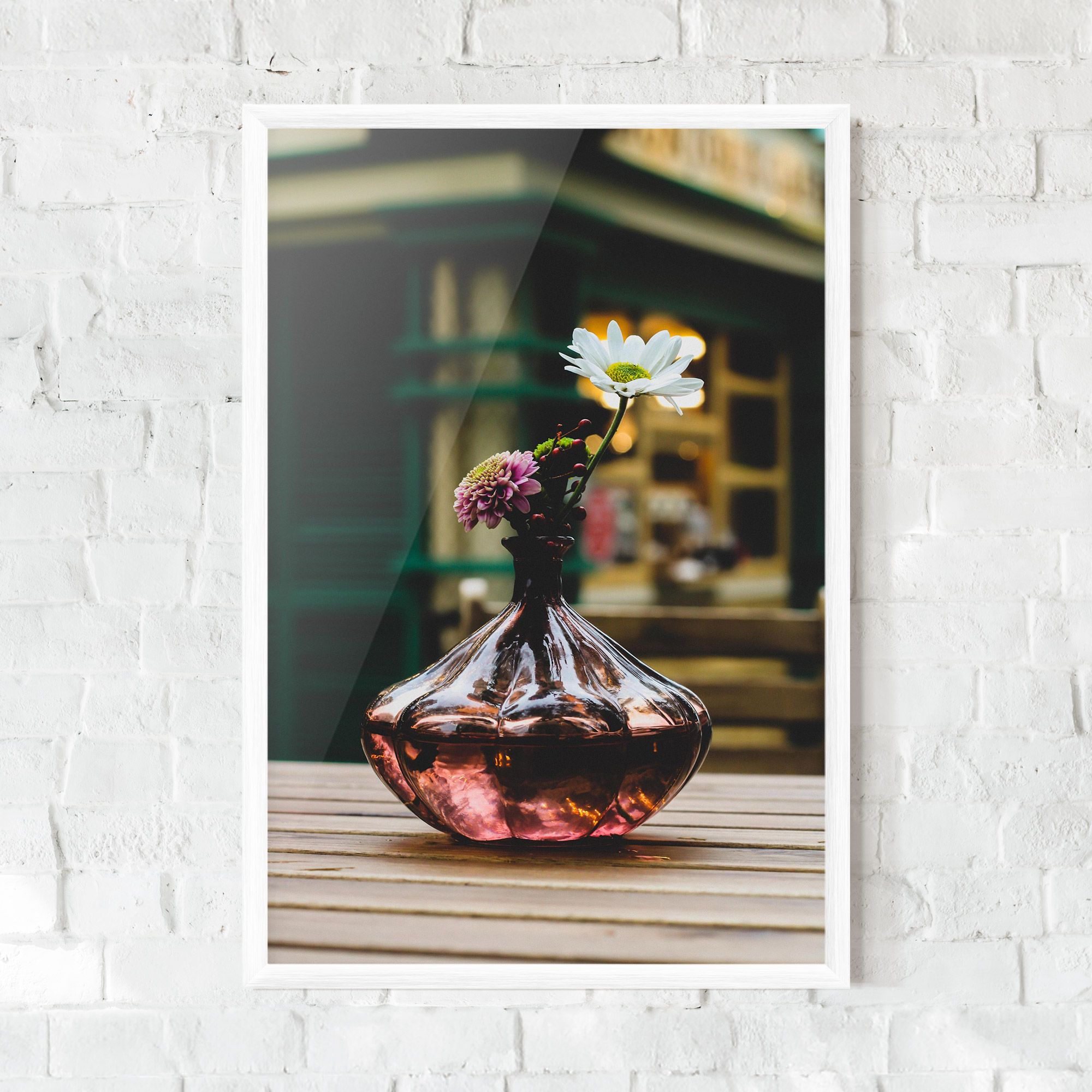 Pink Vase Flower mockup 0