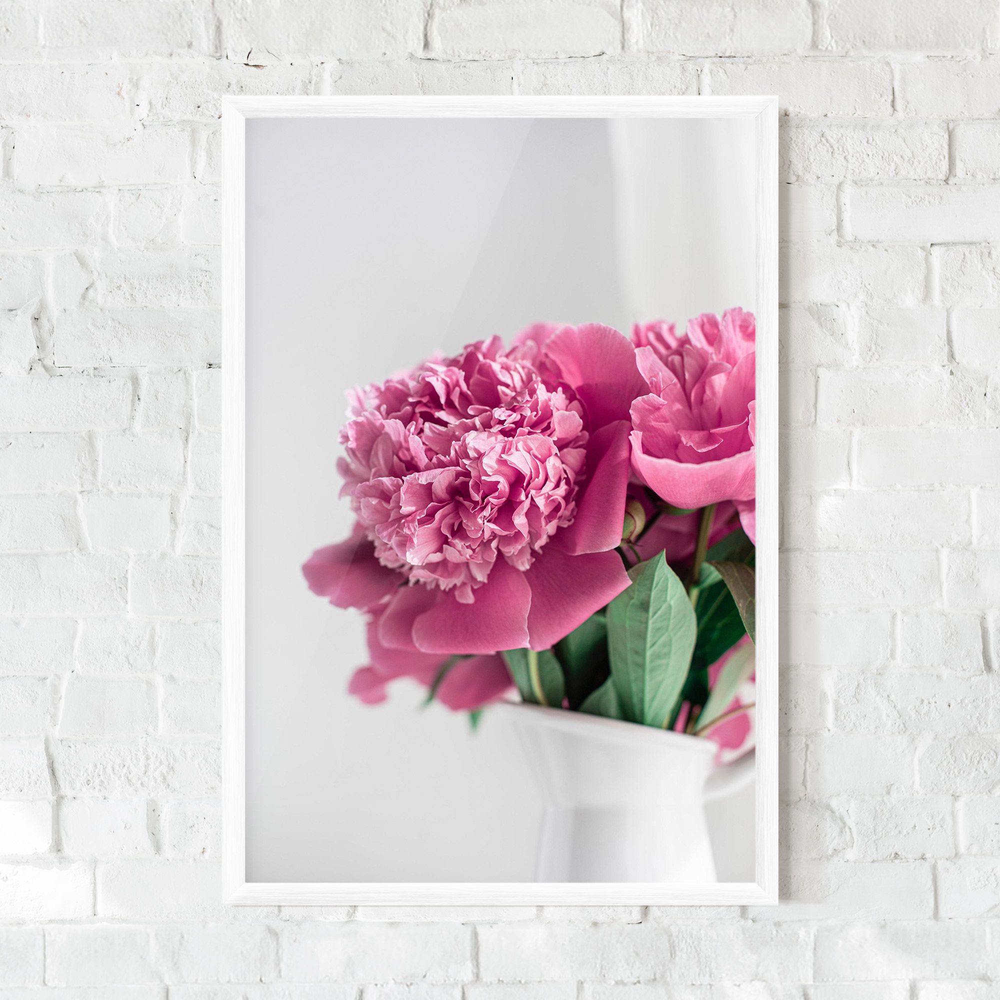 White Vase Pink mockup 0