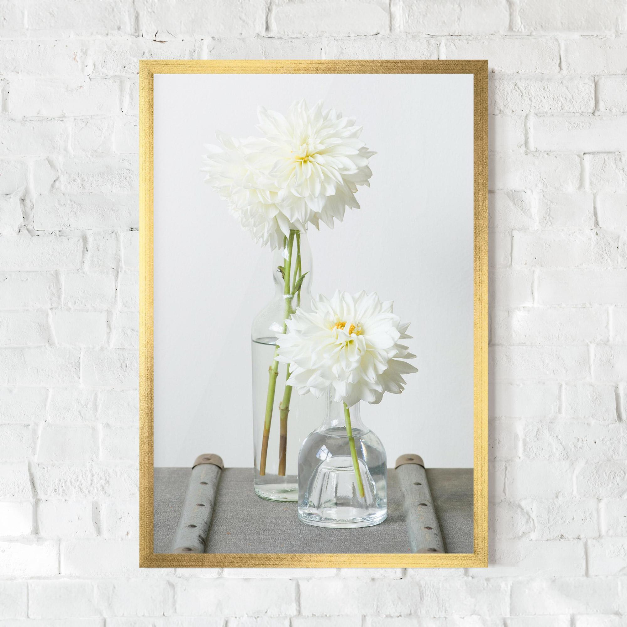 Keretezett Poszter Big Flower Vase mockup 0