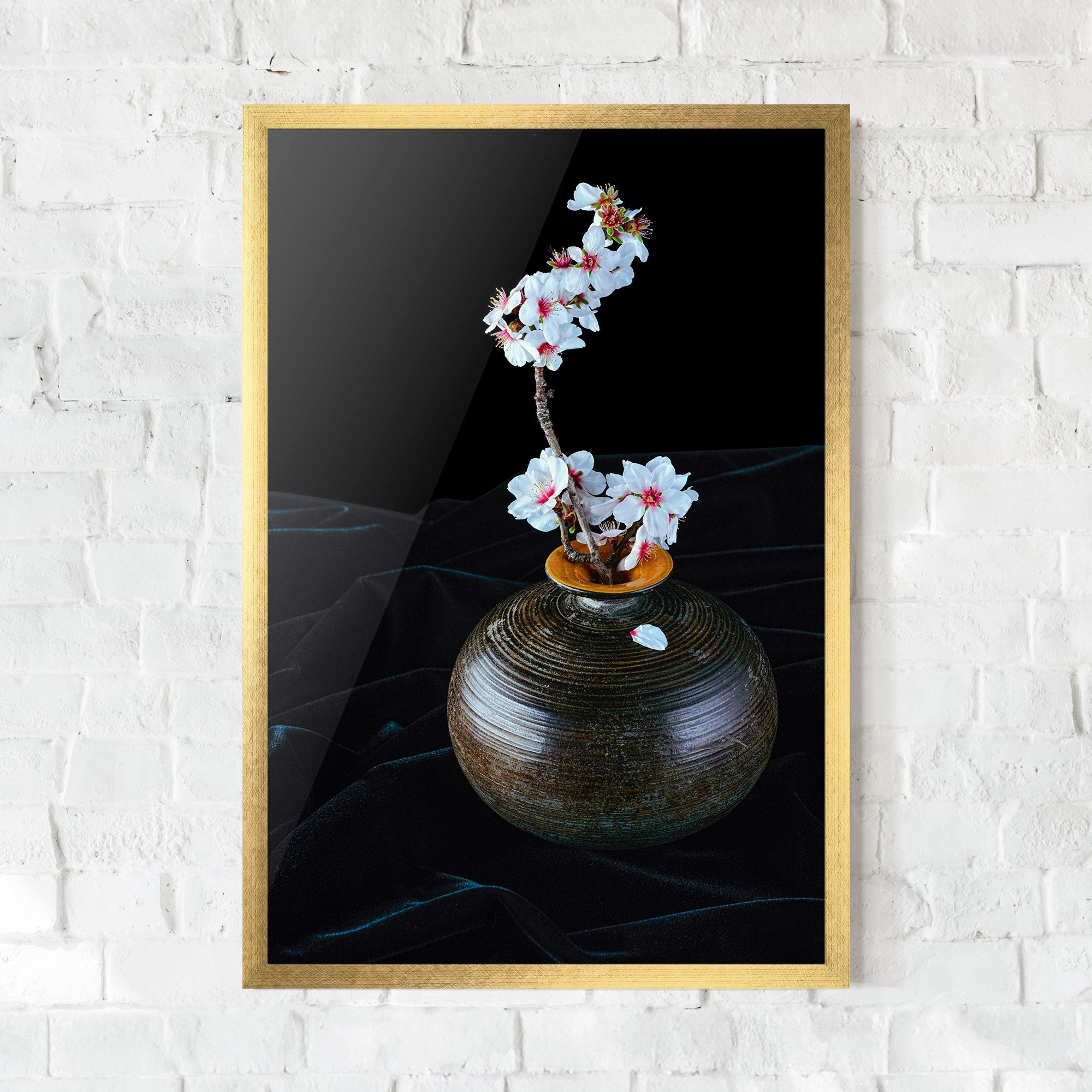 Brown Vase Flowers mockup 0