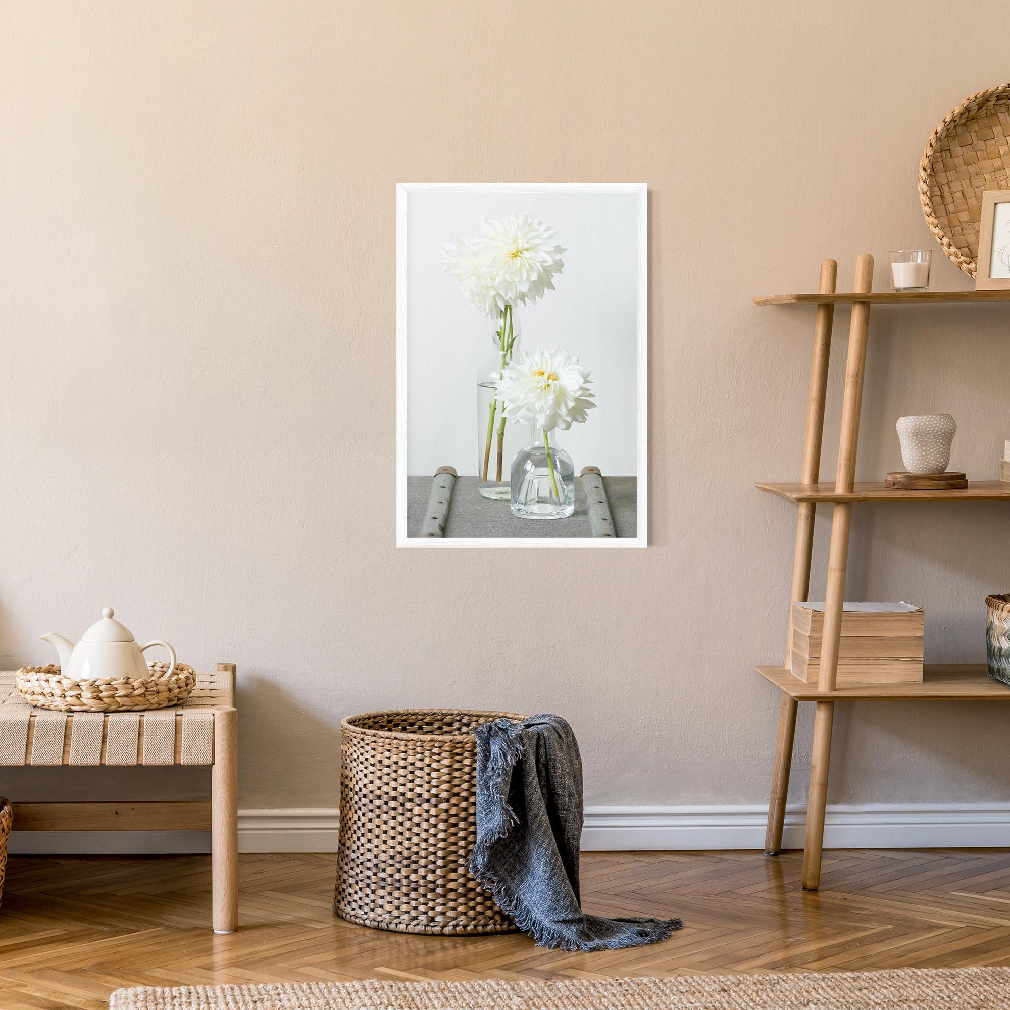 Keretezett Poszter Big Flower Vase mockup 9