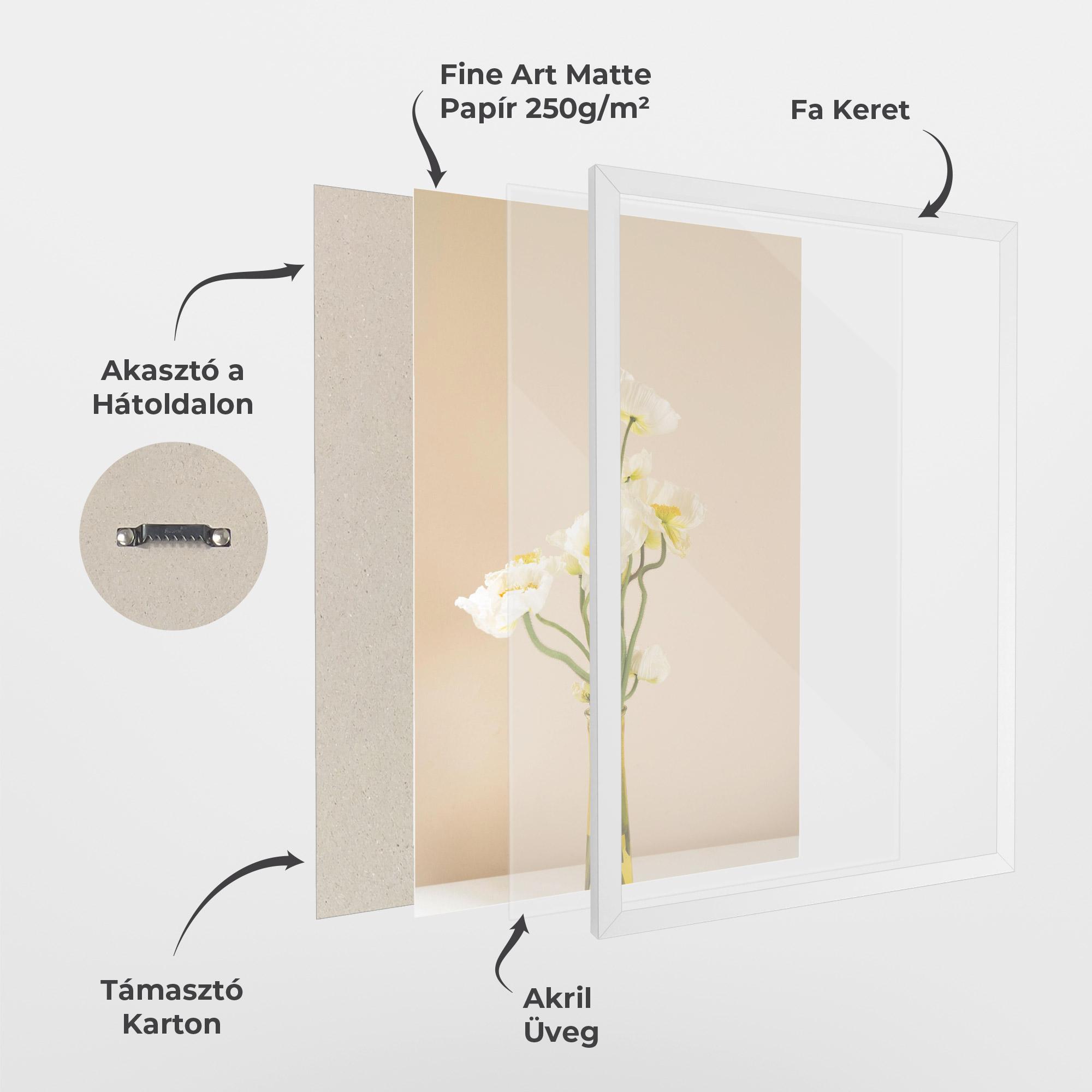 Keretezett Poszter Pretty Vase mockup 1