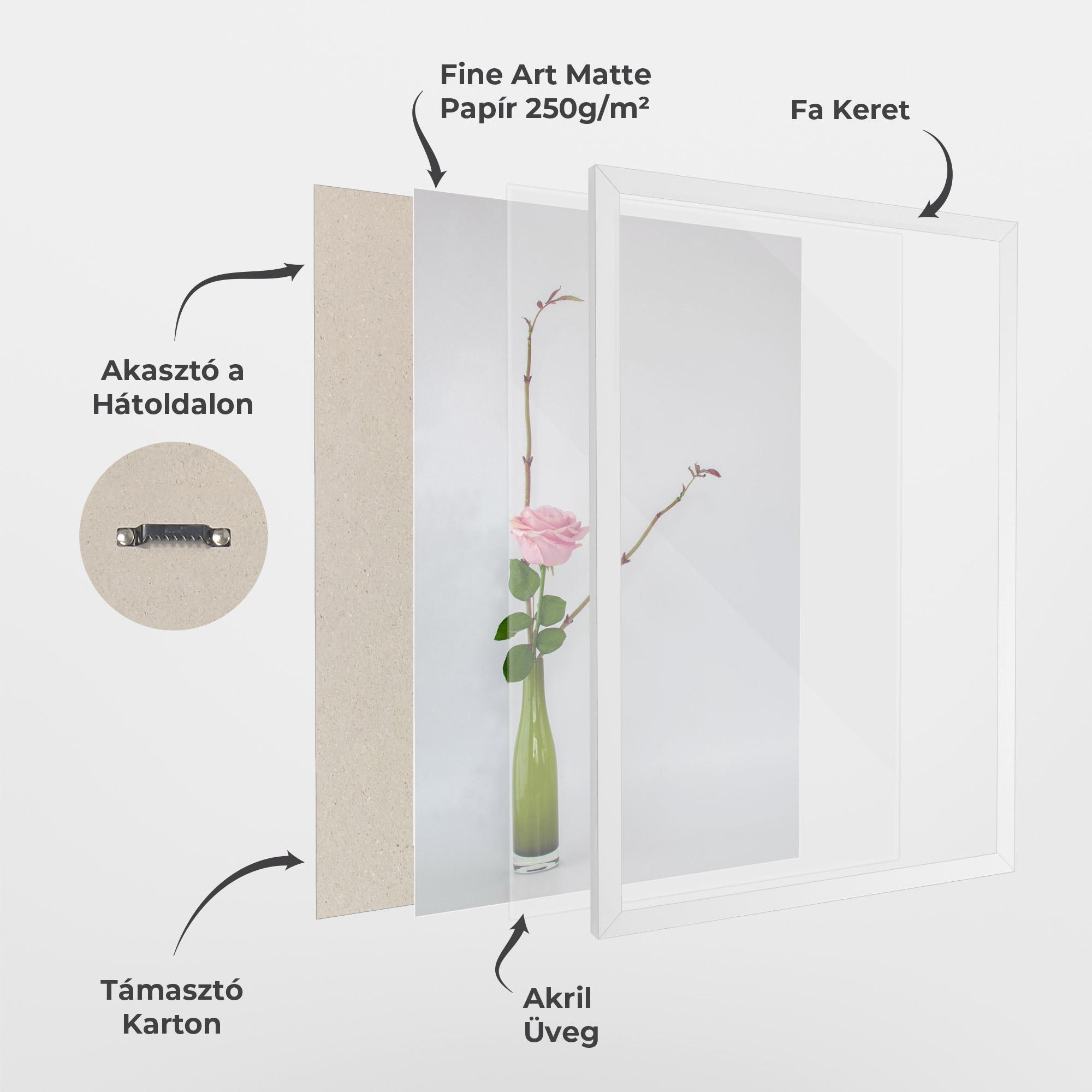 Keretezett Poszter Wine Vase mockup 1