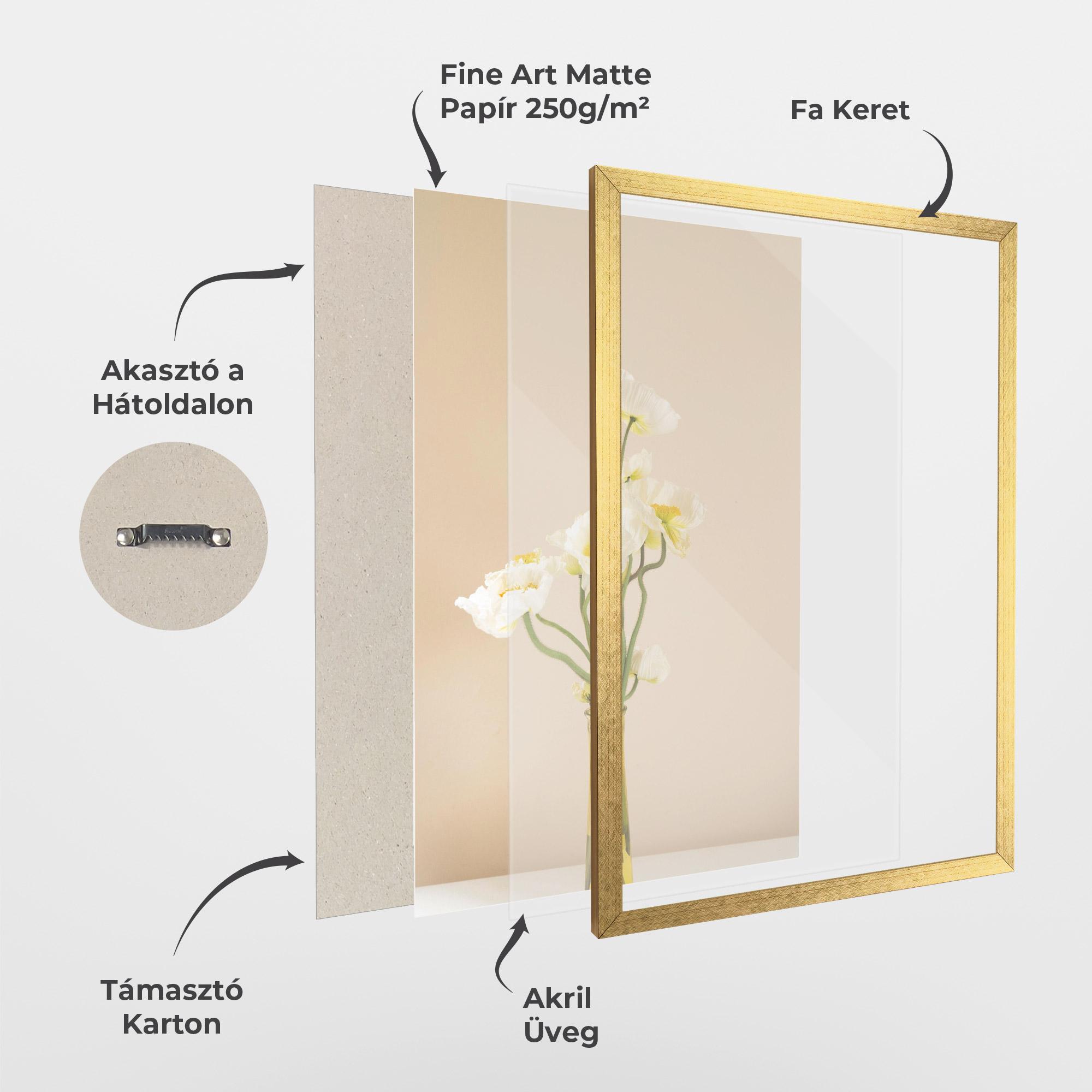 Keretezett Poszter Pretty Vase mockup 1