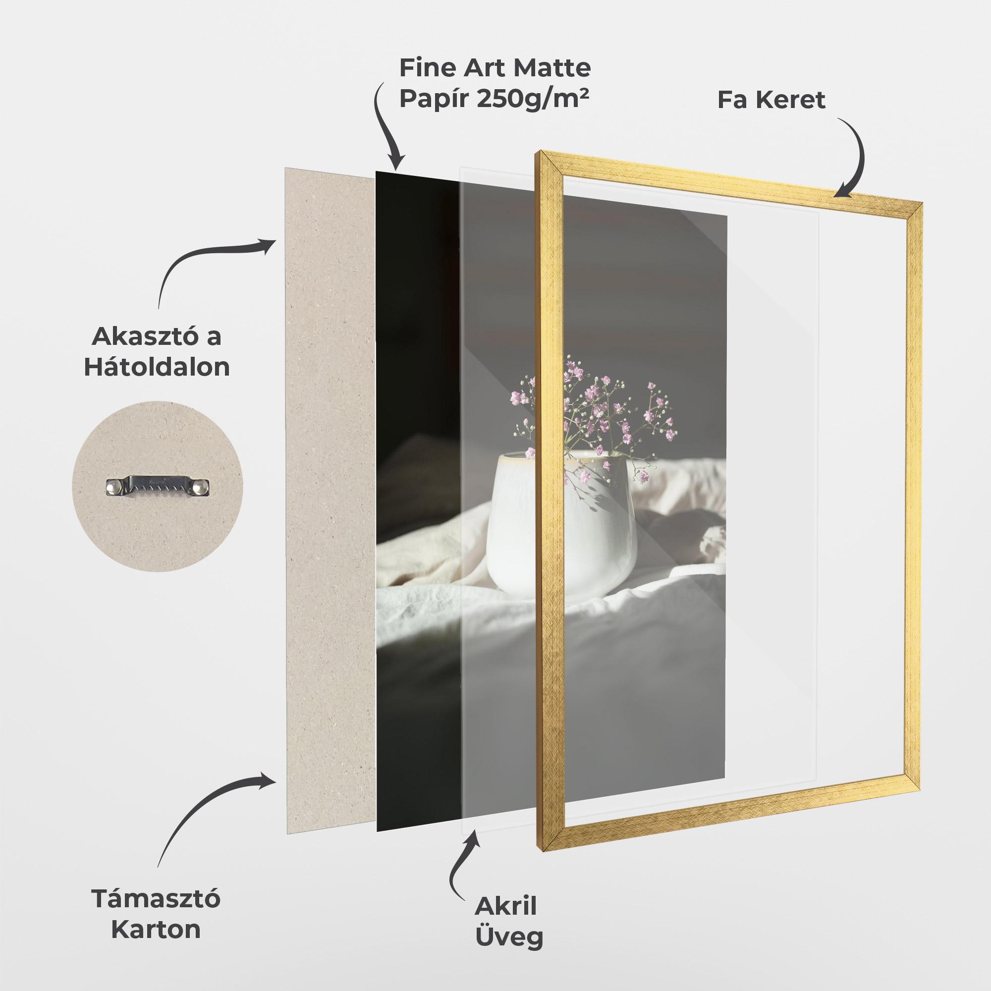 Keretezett Poszter Tiny Purple Pant Vase mockup 1