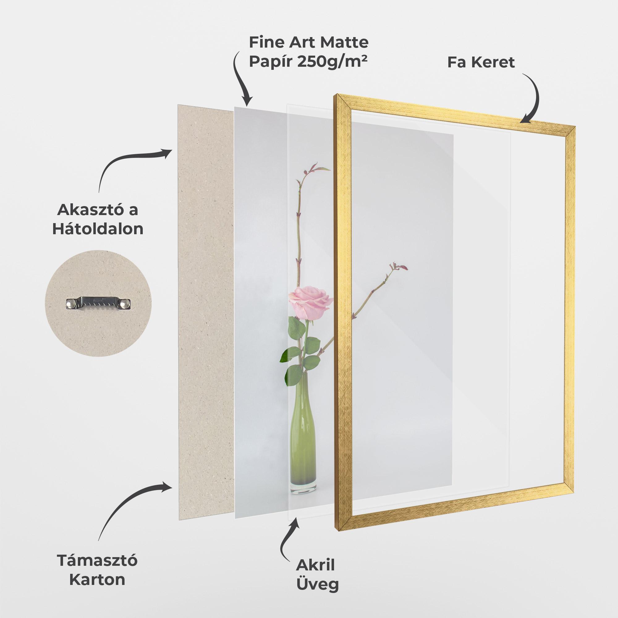 Keretezett Poszter Wine Vase mockup 1