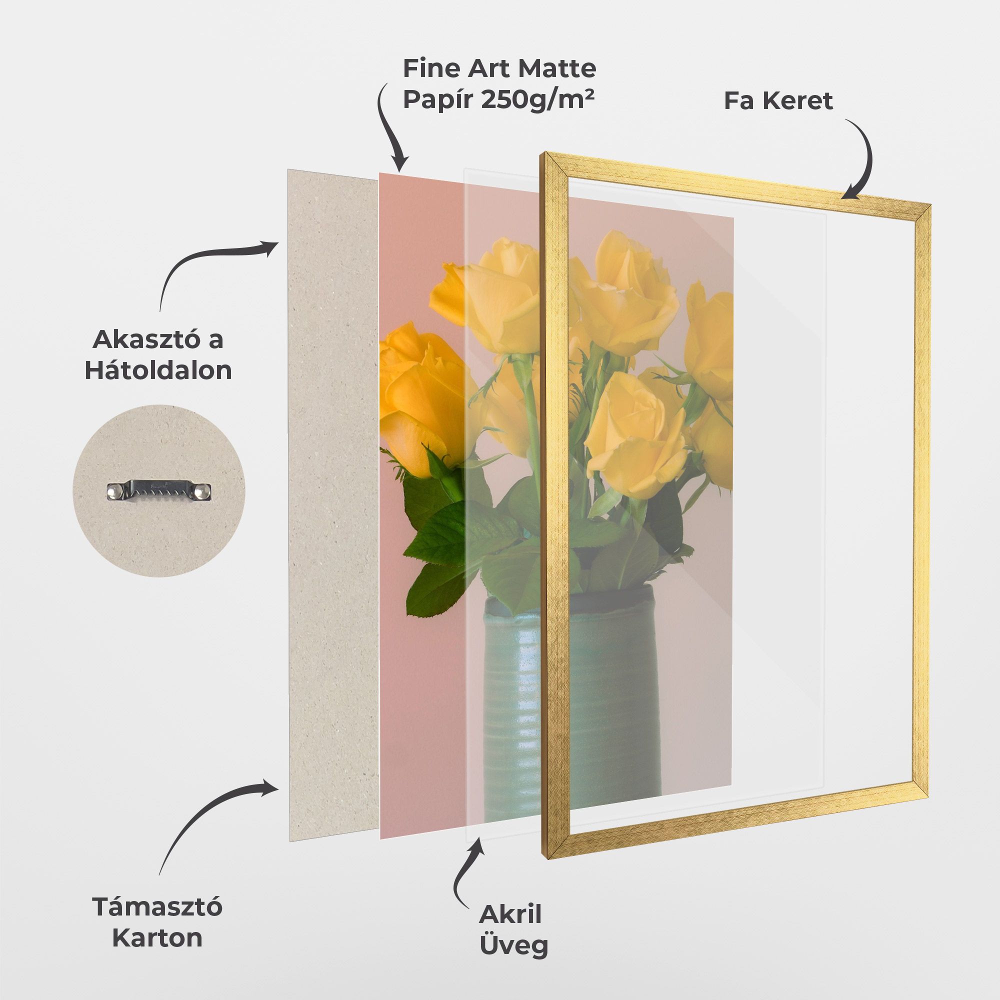 Yellow Roses Vase mockup 1
