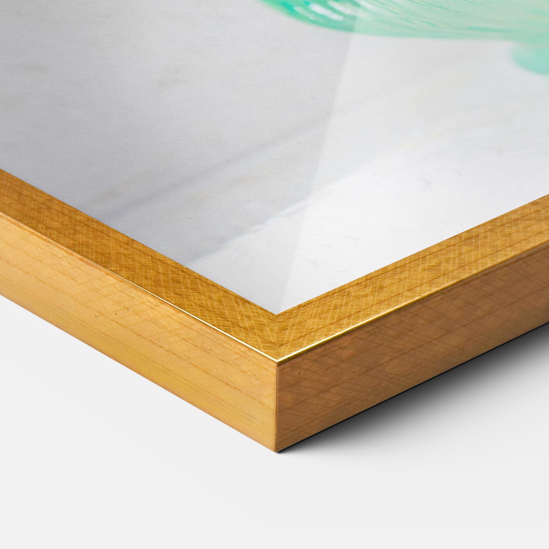 Keretezett Poszter Green Pretty Vase mockup 3