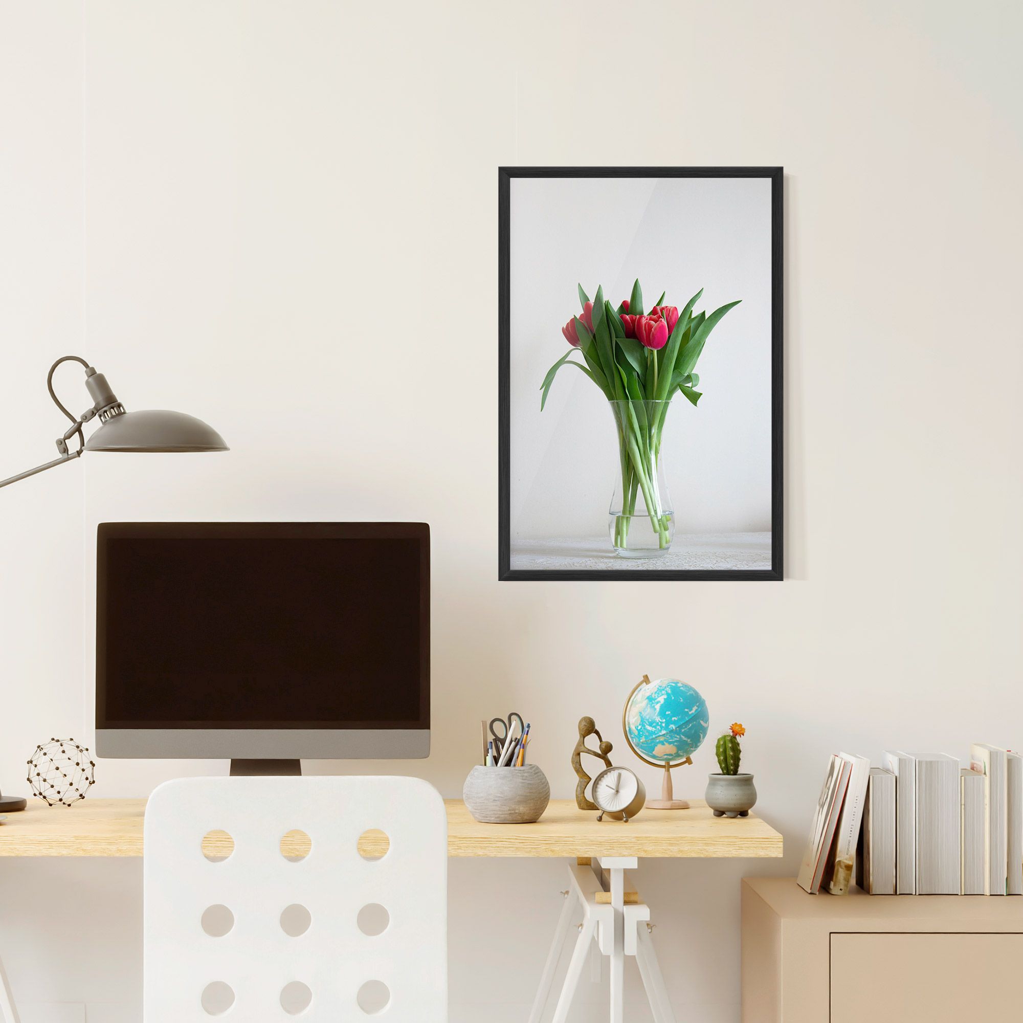 Pretty Tulips Vase mockup 6
