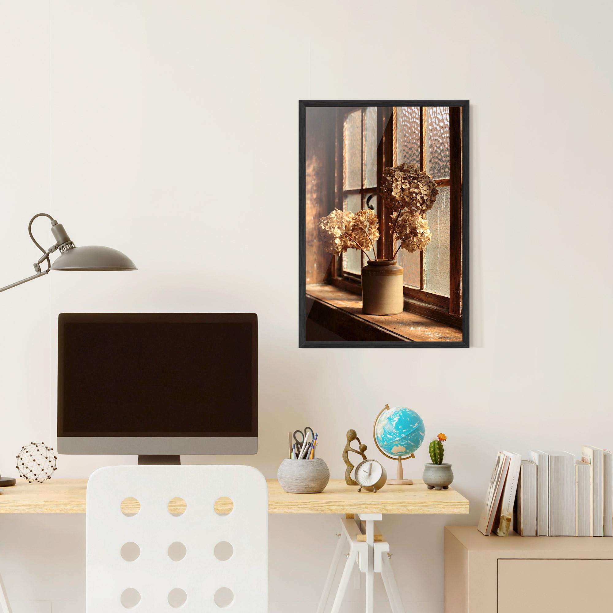 Keretezett Poszter Vintage Vase Flowers mockup 6