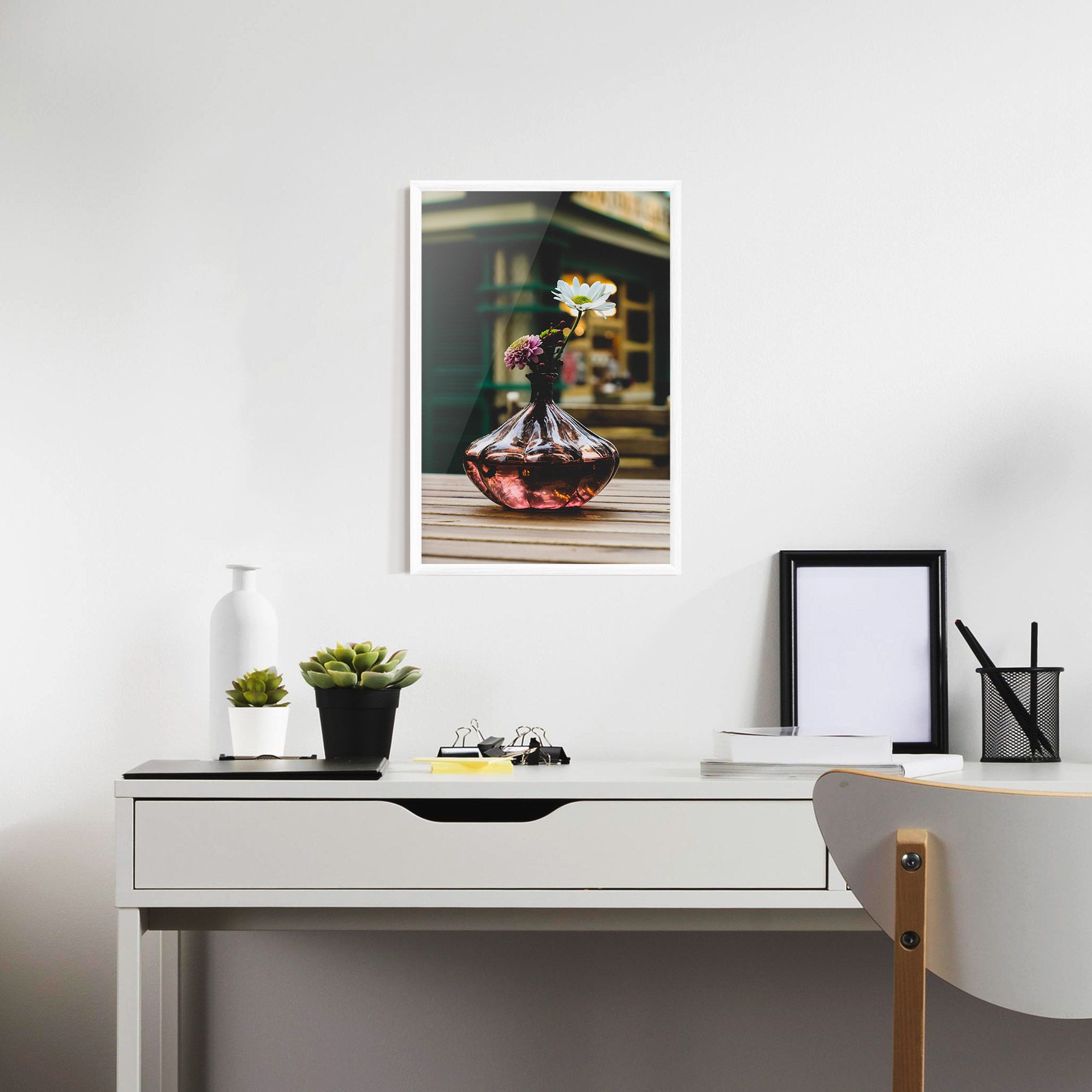 Pink Vase Flower mockup 7