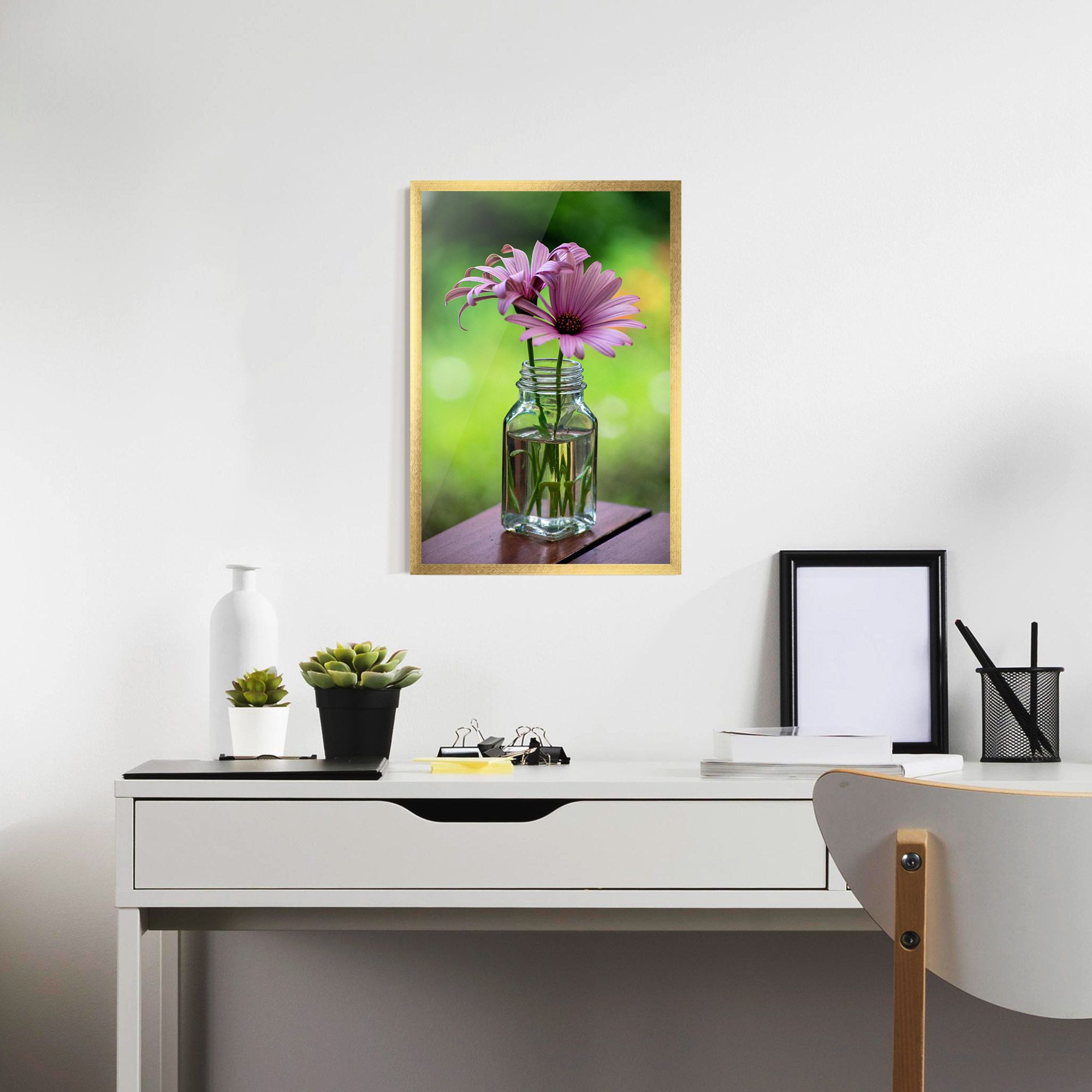Pink Flower Vase mockup 7