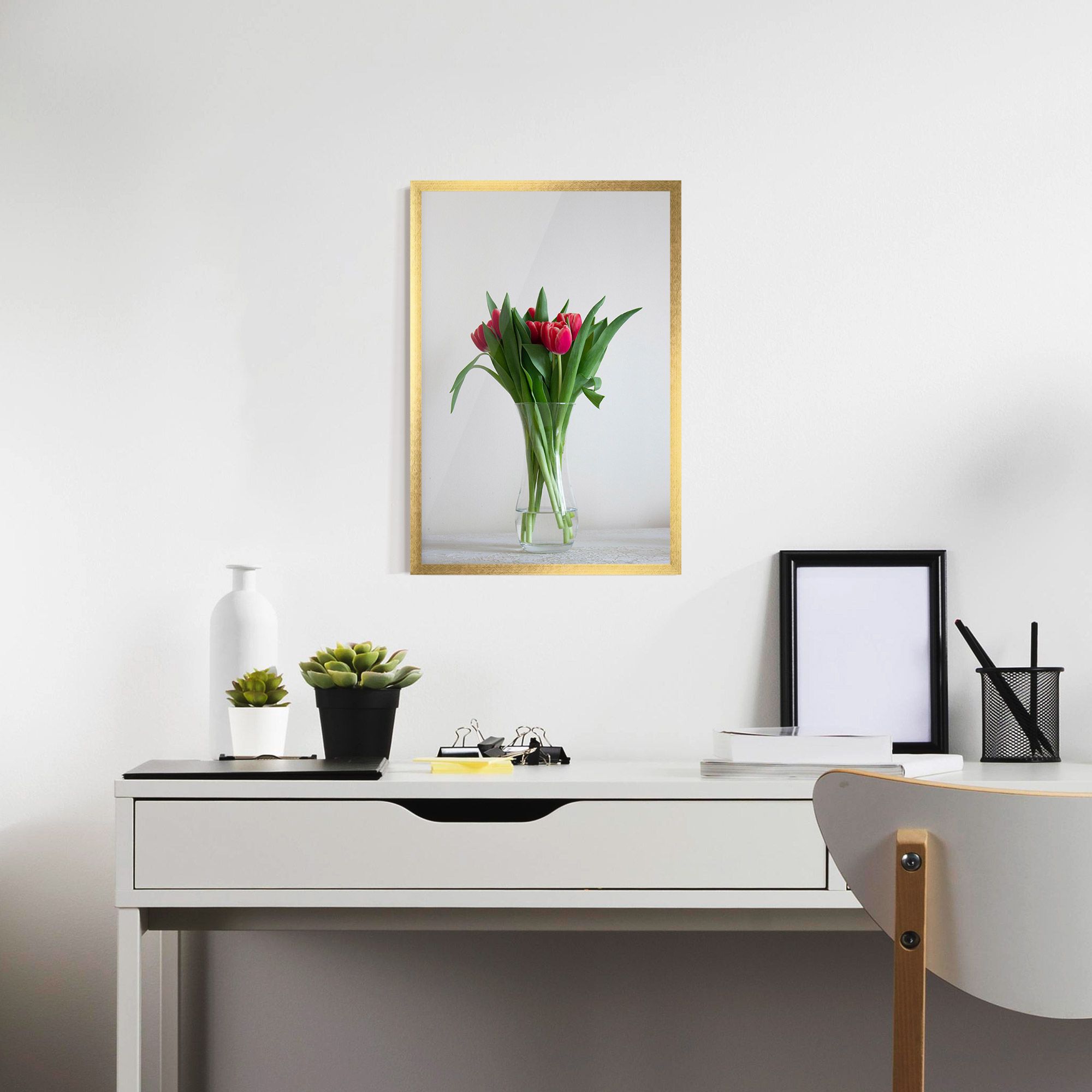 Pretty Tulips Vase mockup 7