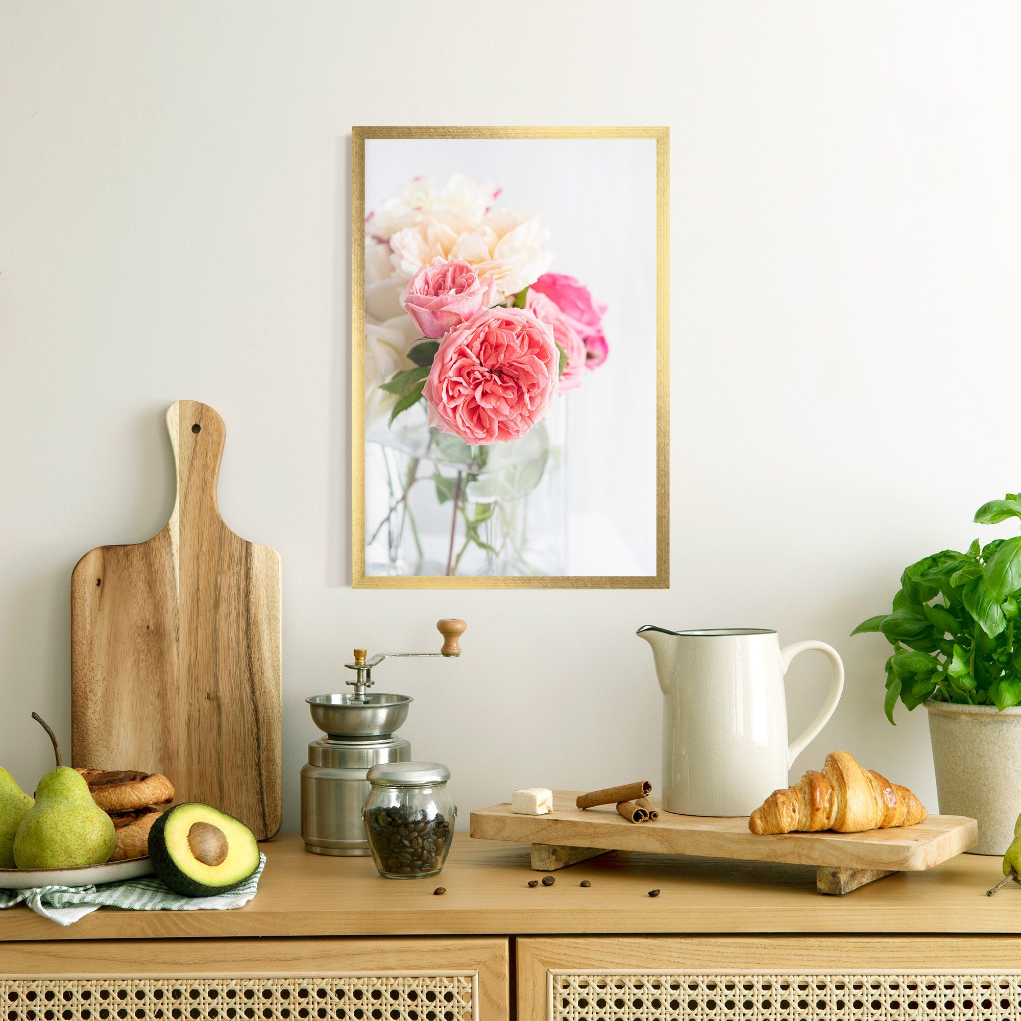 Pink Rose Vase mockup 8