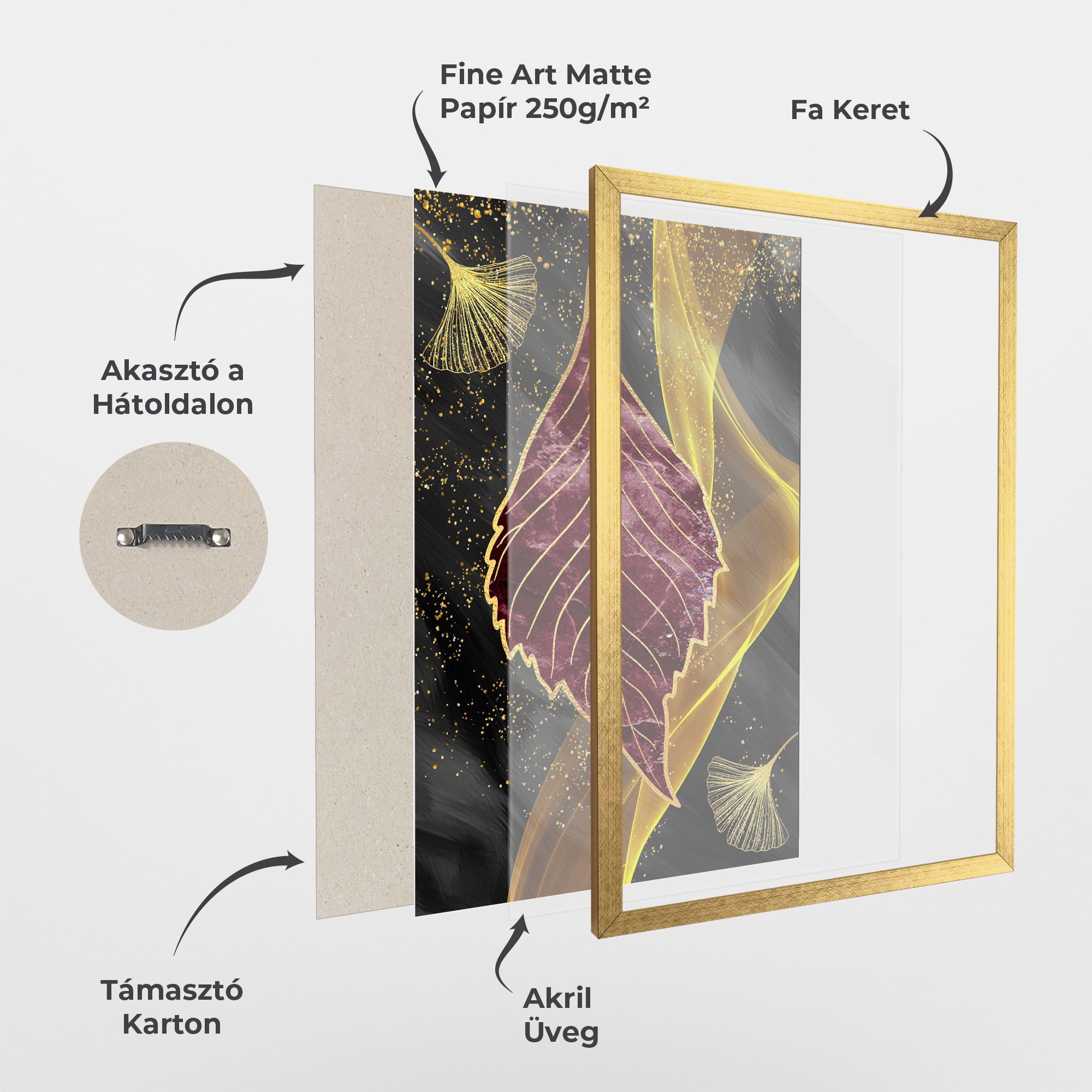 Golden Leaves Red mockup 1