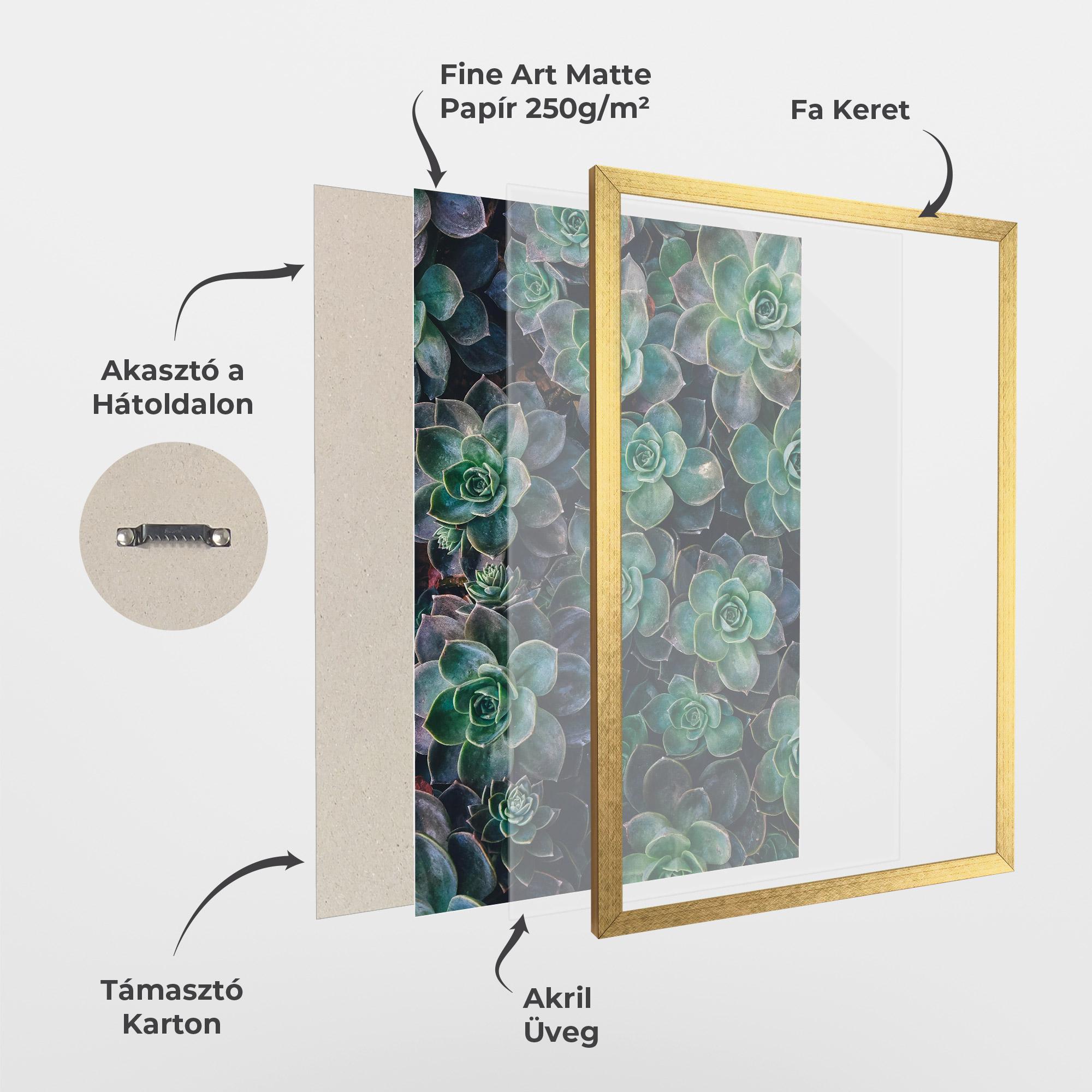 Keretezett Poszter Green Lilac Tree mockup 1