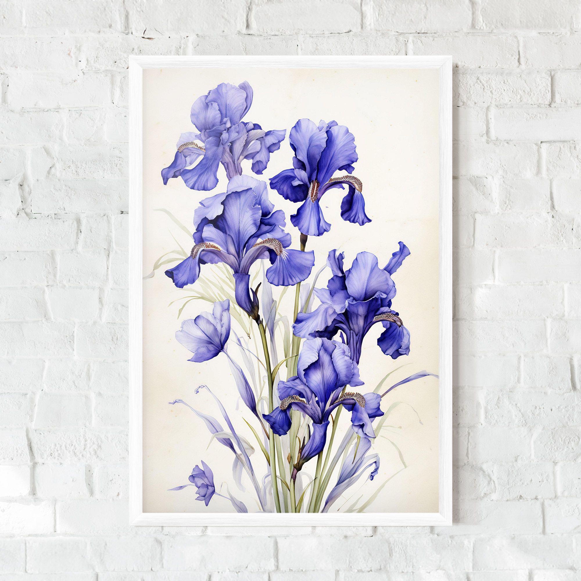 Purple Iris On Cream mockup 0