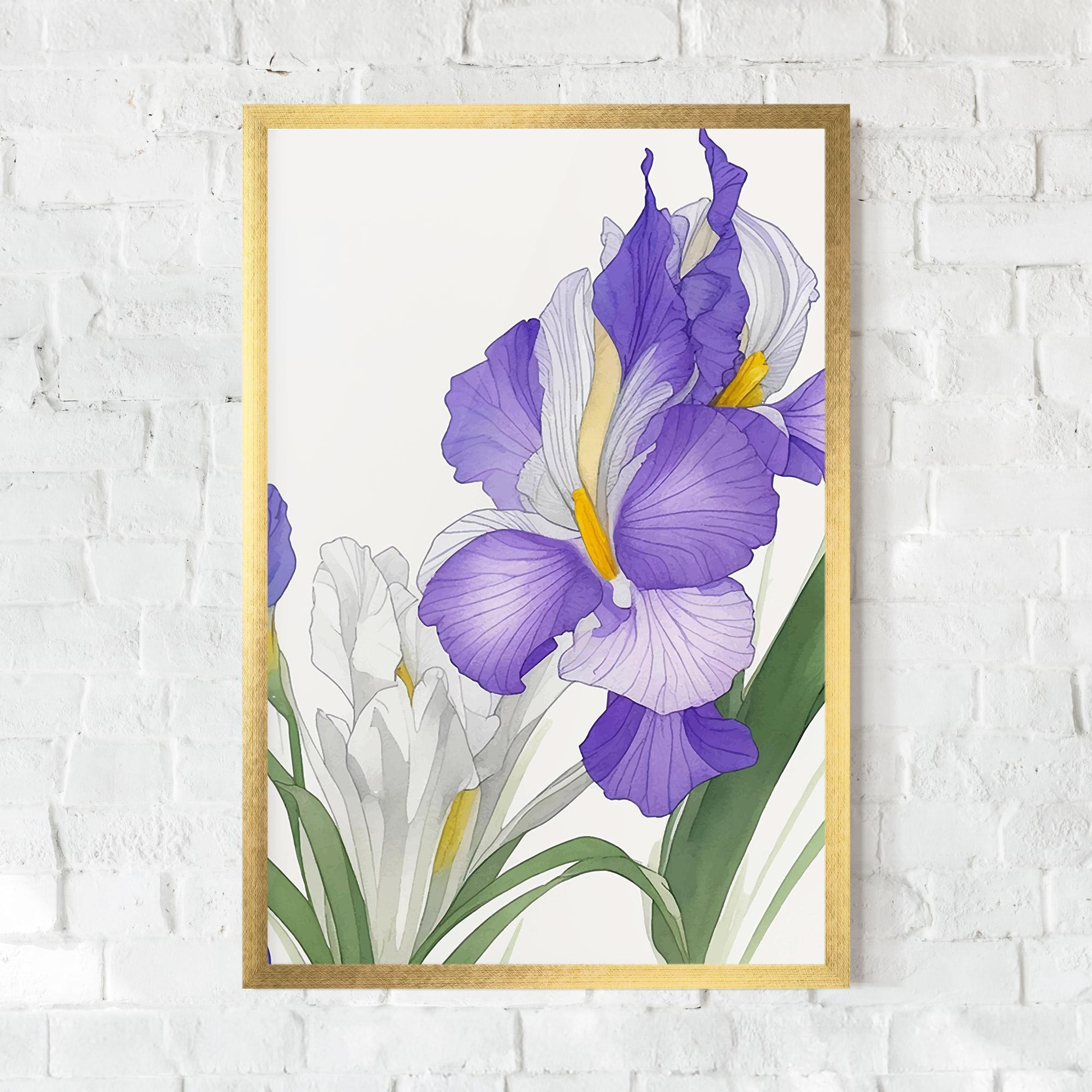 Keretezett Poszter Irirs Hand Drawn mockup 0