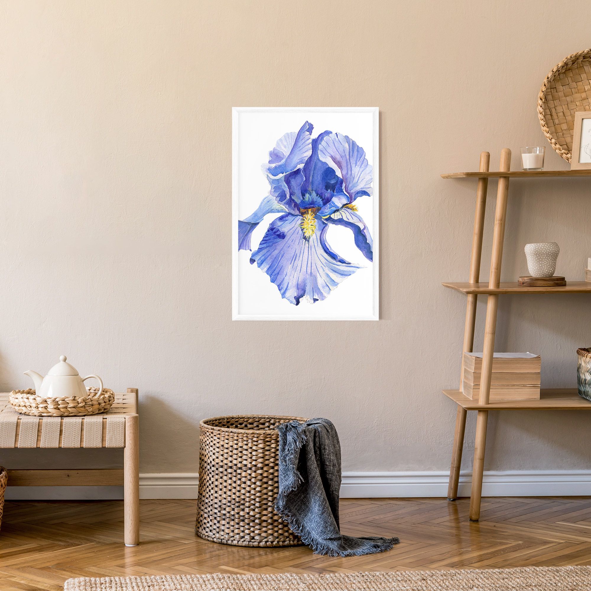 Purple Iris On White mockup 9