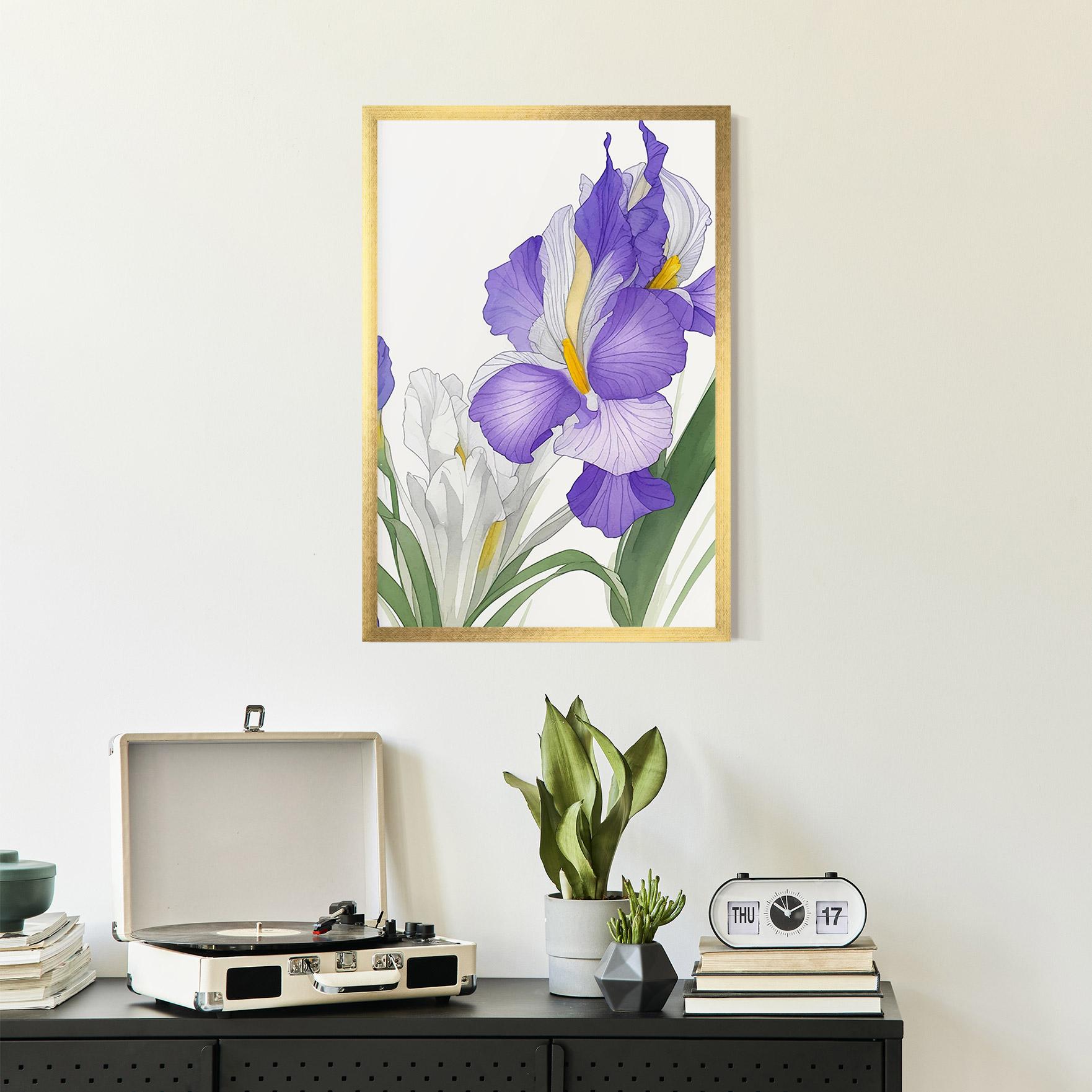 Keretezett Poszter Irirs Hand Drawn mockup 2