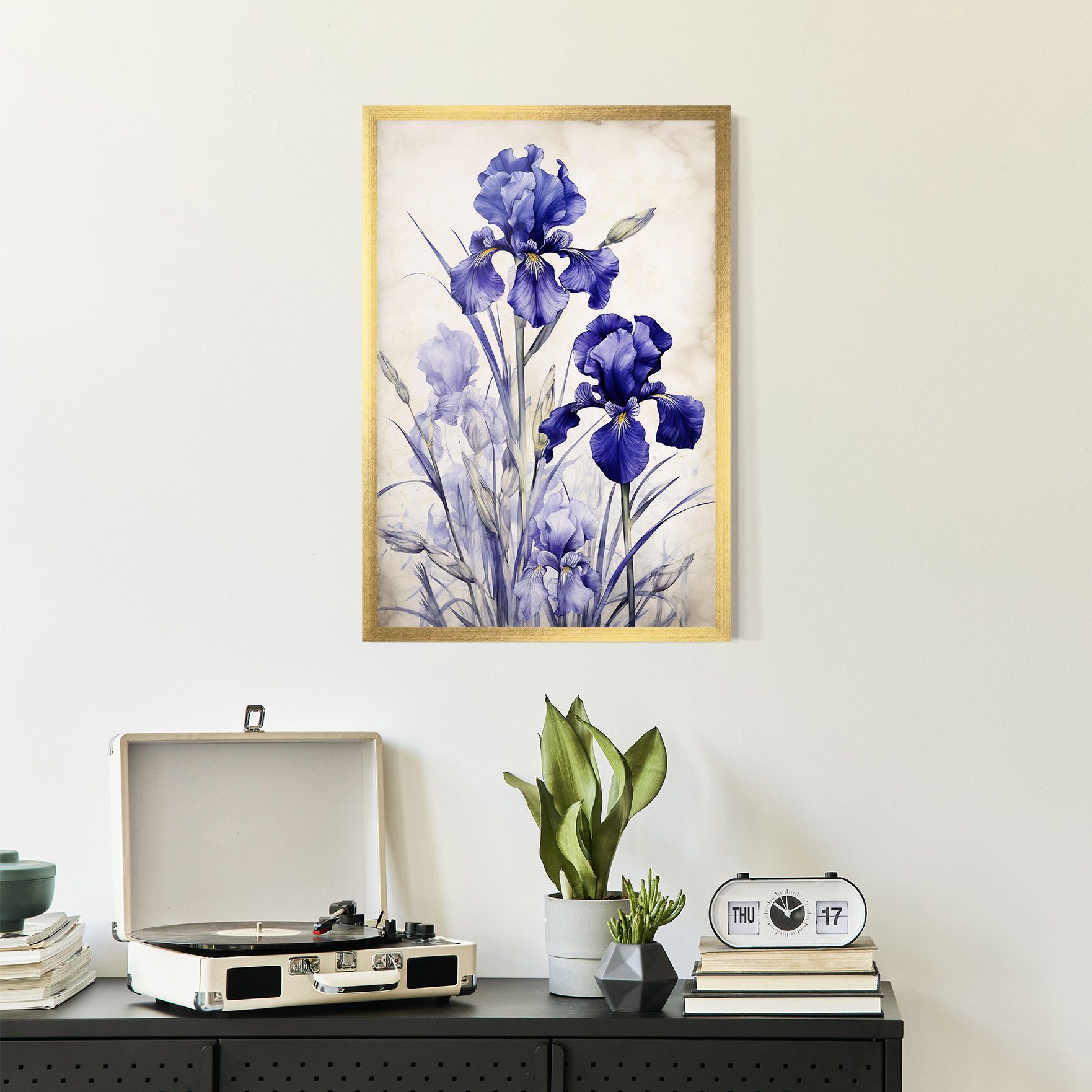 Irises Painting mockup 2