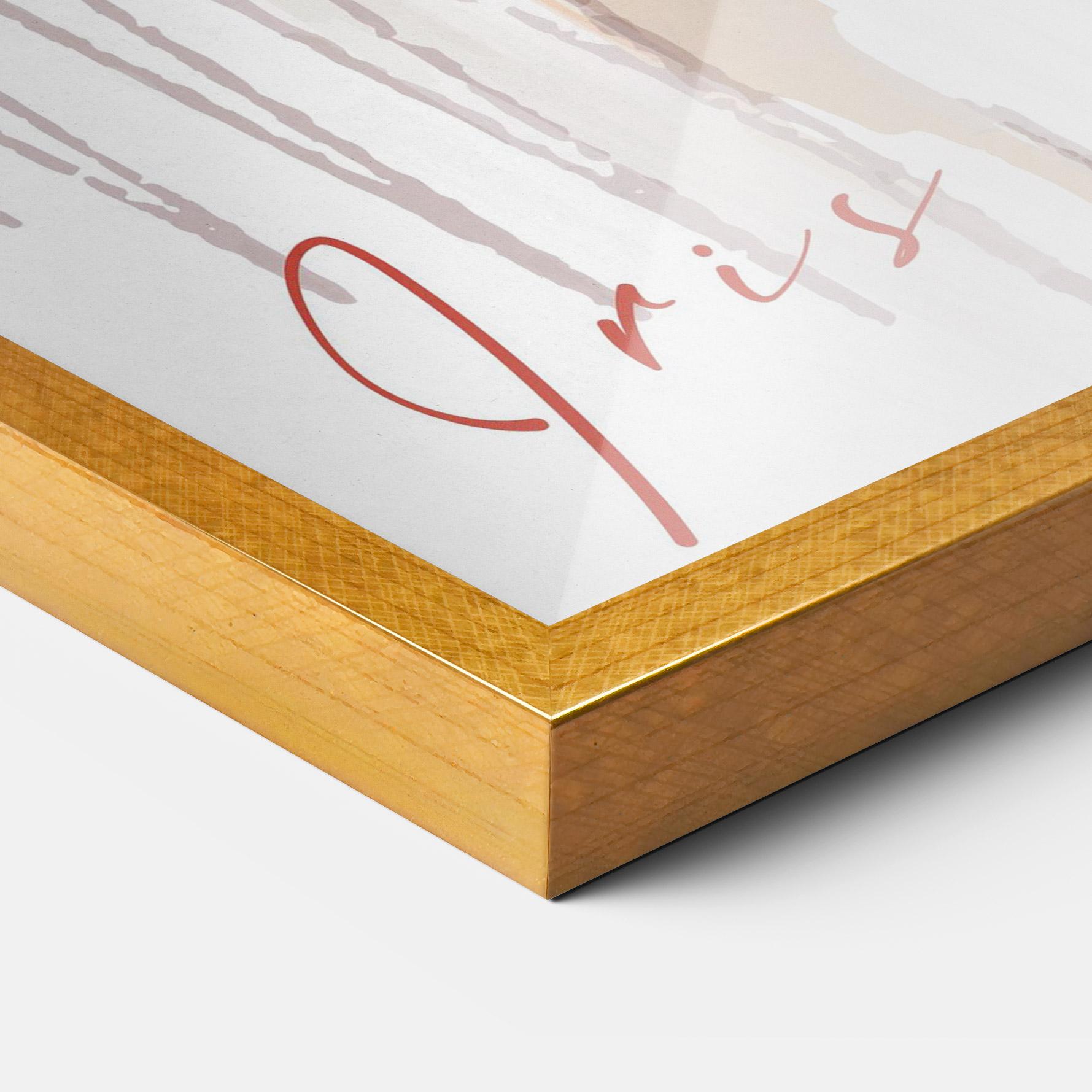 Keretezett Poszter Orange Iris mockup 3