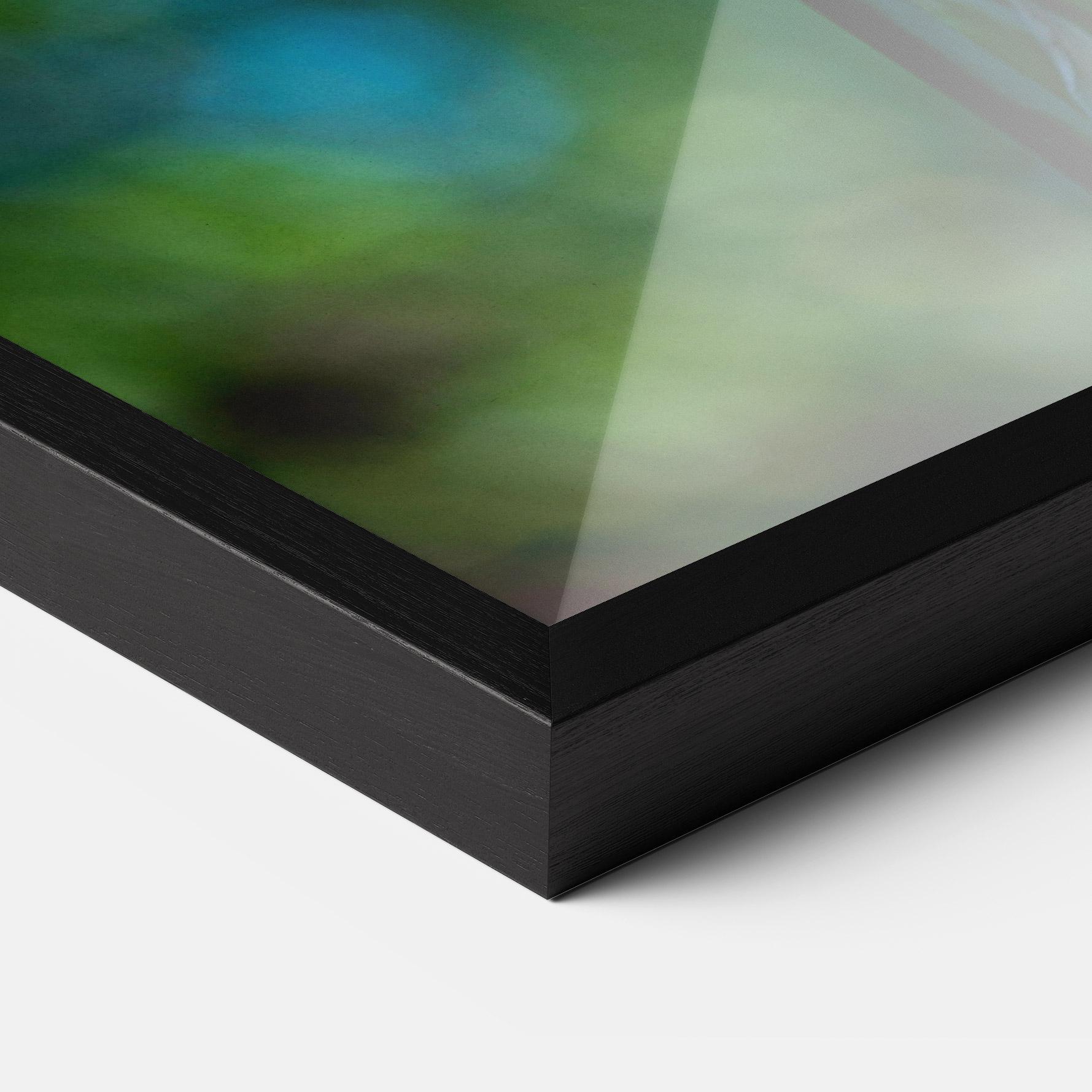 Keretezett Poszter Blue Iris In The Garden mockup 3